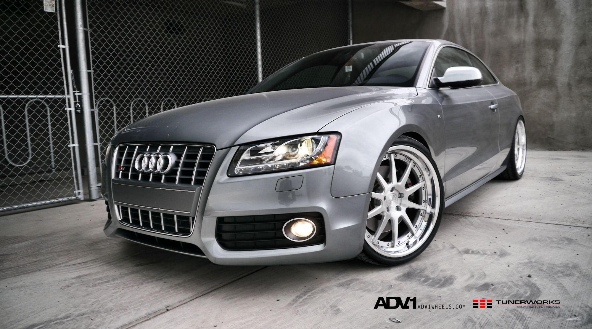Silver Audi S5 with White LED Fog Lights - Photo by ADV.1