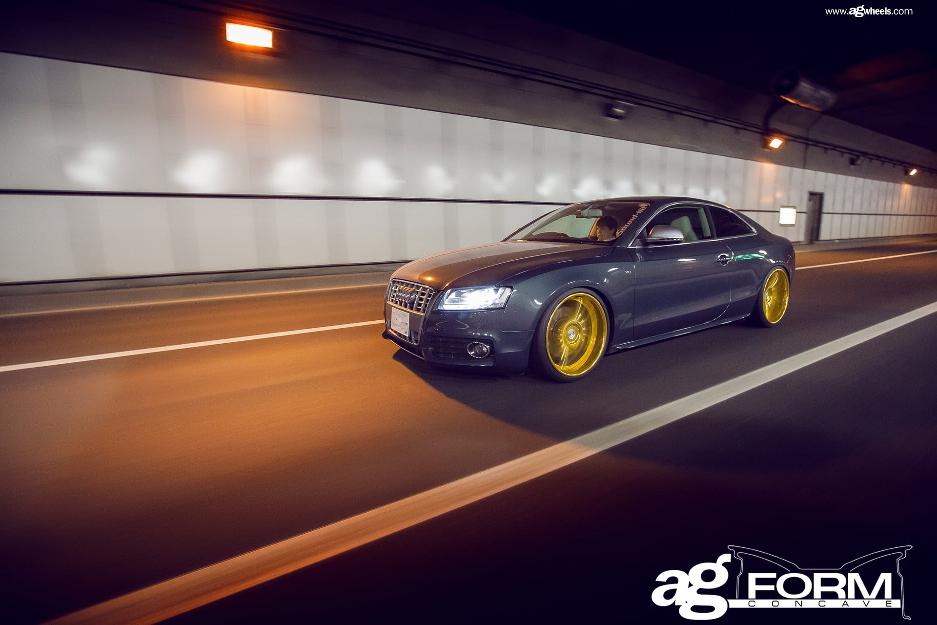 Custom Avant Garde Wheels on Gray Audi S5 - Photo by Avant Garde Wheels