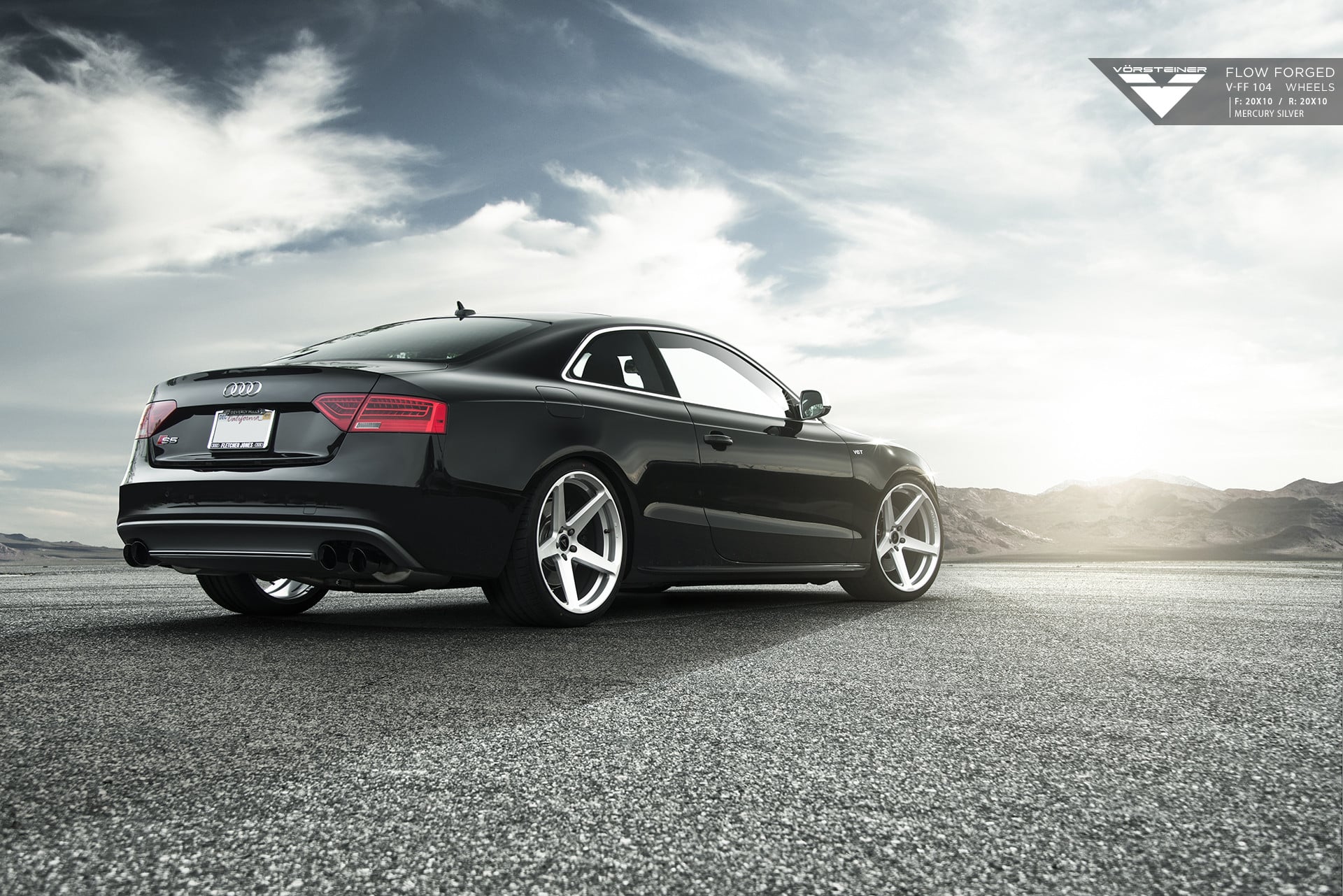 Black Audi S5 with Aftermarket Rear Diffuser - Photo by Vorstiner