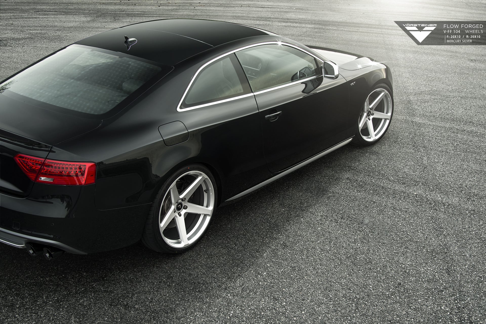 Black Audi S5 with Red LED Taillights - Photo by Vorstiner