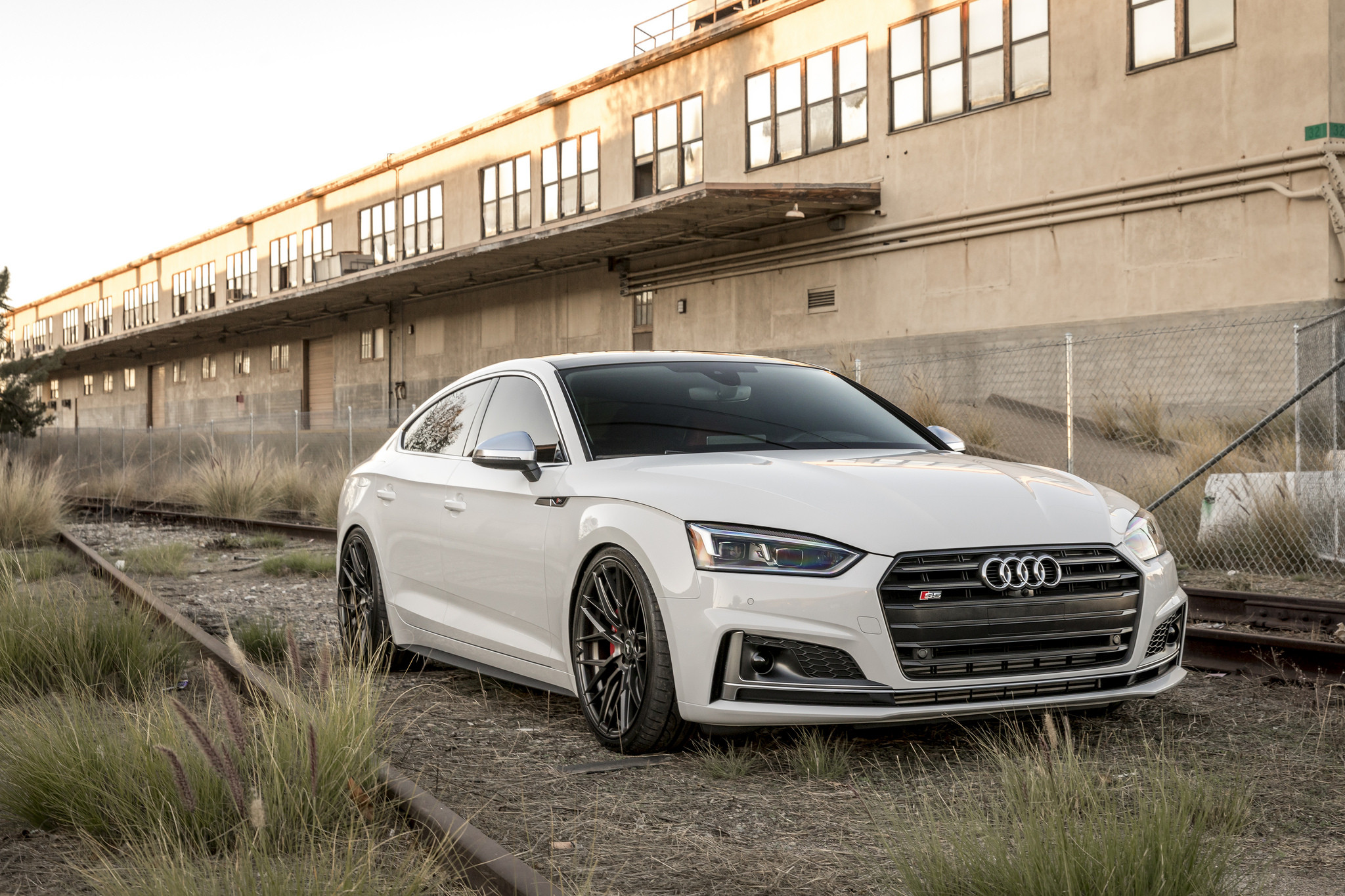 Aftermarket Front Bumper on White Audi S5 - Photo by Vorsteiner