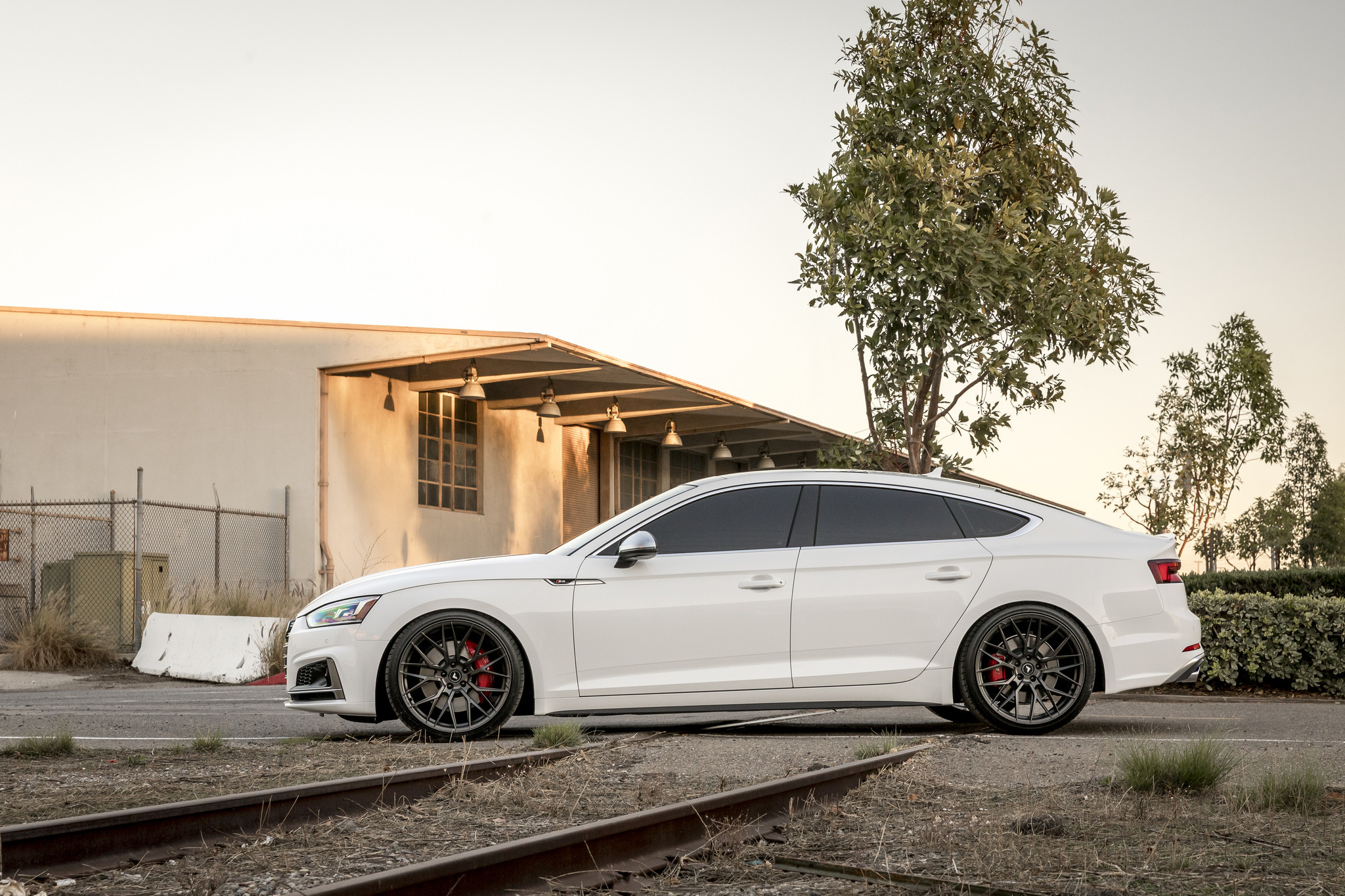 White Audi S5 with Custom Vorsteiner Wheels - Photo by Vorsteiner