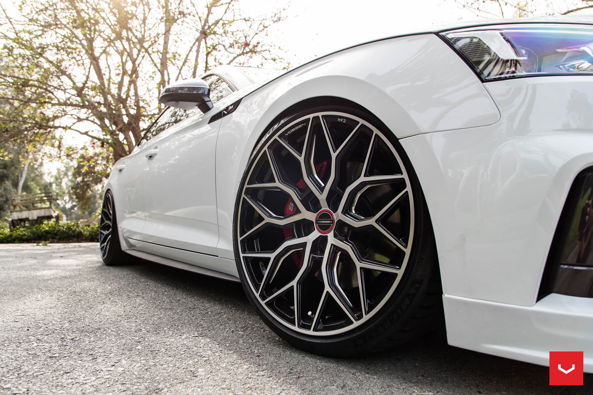 Forged Vossen Wheels on White Audi S5 - Photo by Vossen
