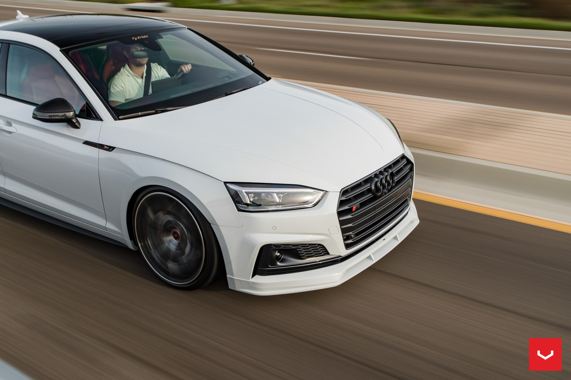Custom White Audi S5 on Forged Vossen Rims - Photo by Vossen