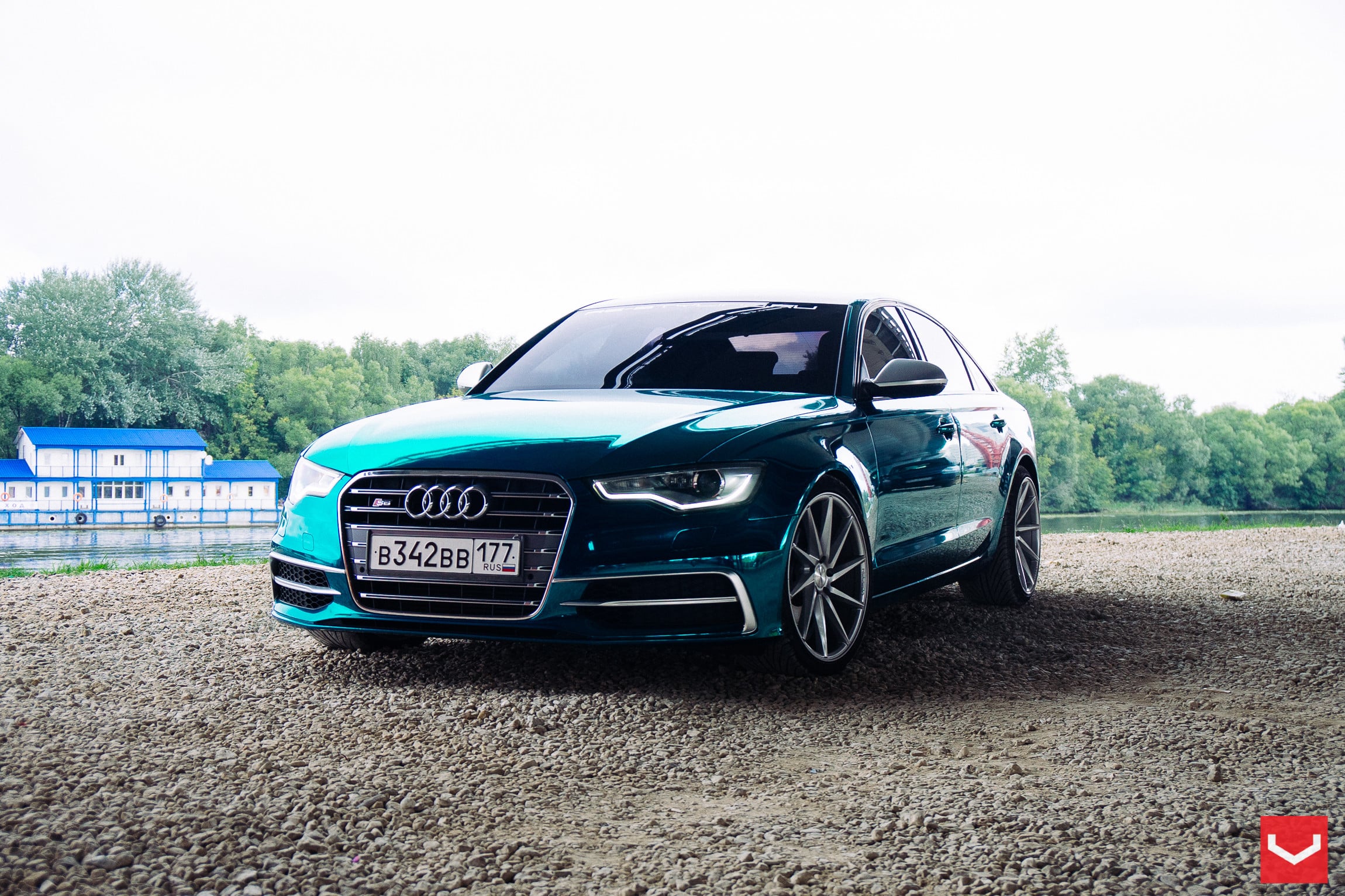 Custom Audi S6 on Vossen Wheels - Photo by Vossen