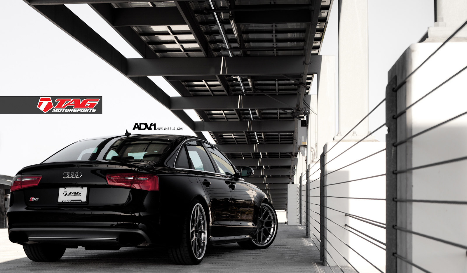 Gloss Black Audi S6 Rear Diffuser - Photo by ADV.1