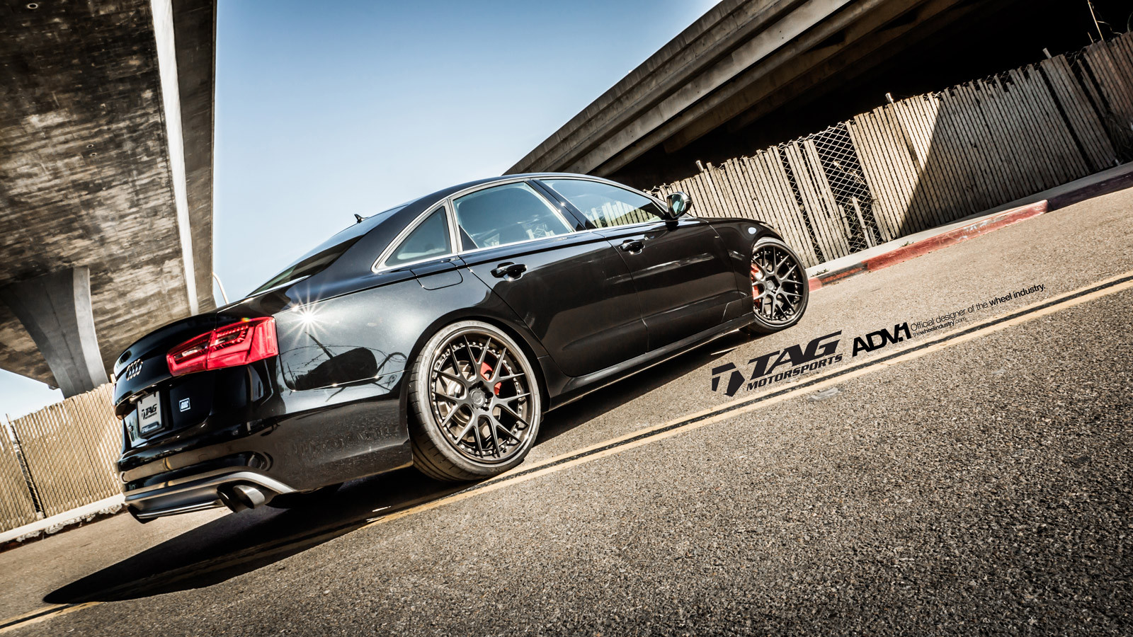 Gloss Black Audi S6 with Custom ADV1 Rims - Photo by ADV.1