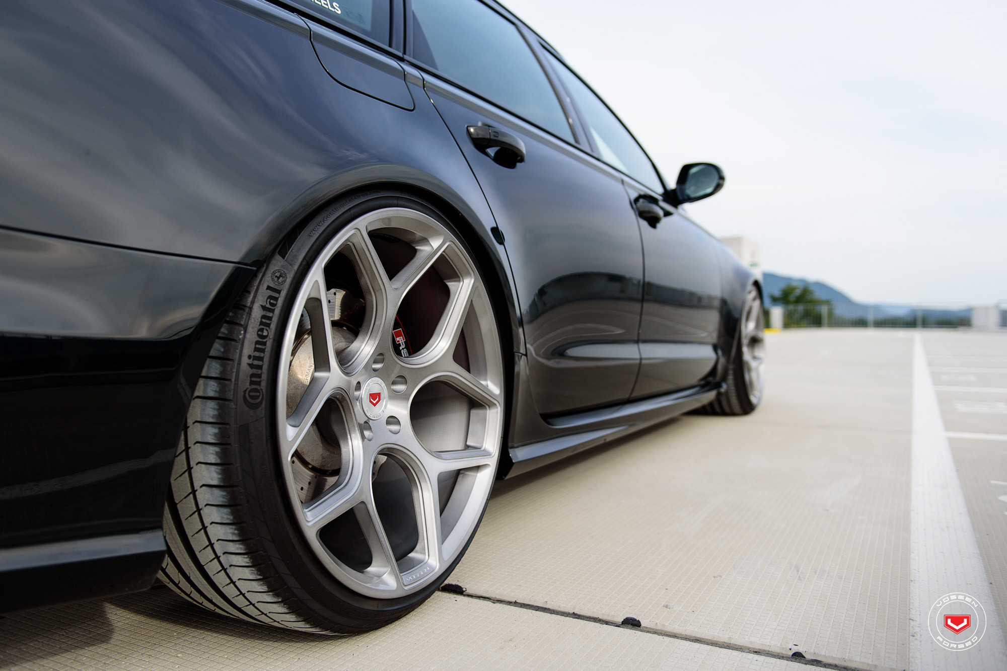 Brushed Vossen CG 21 Inch Rims on Audi S6 - Photo by Vossen