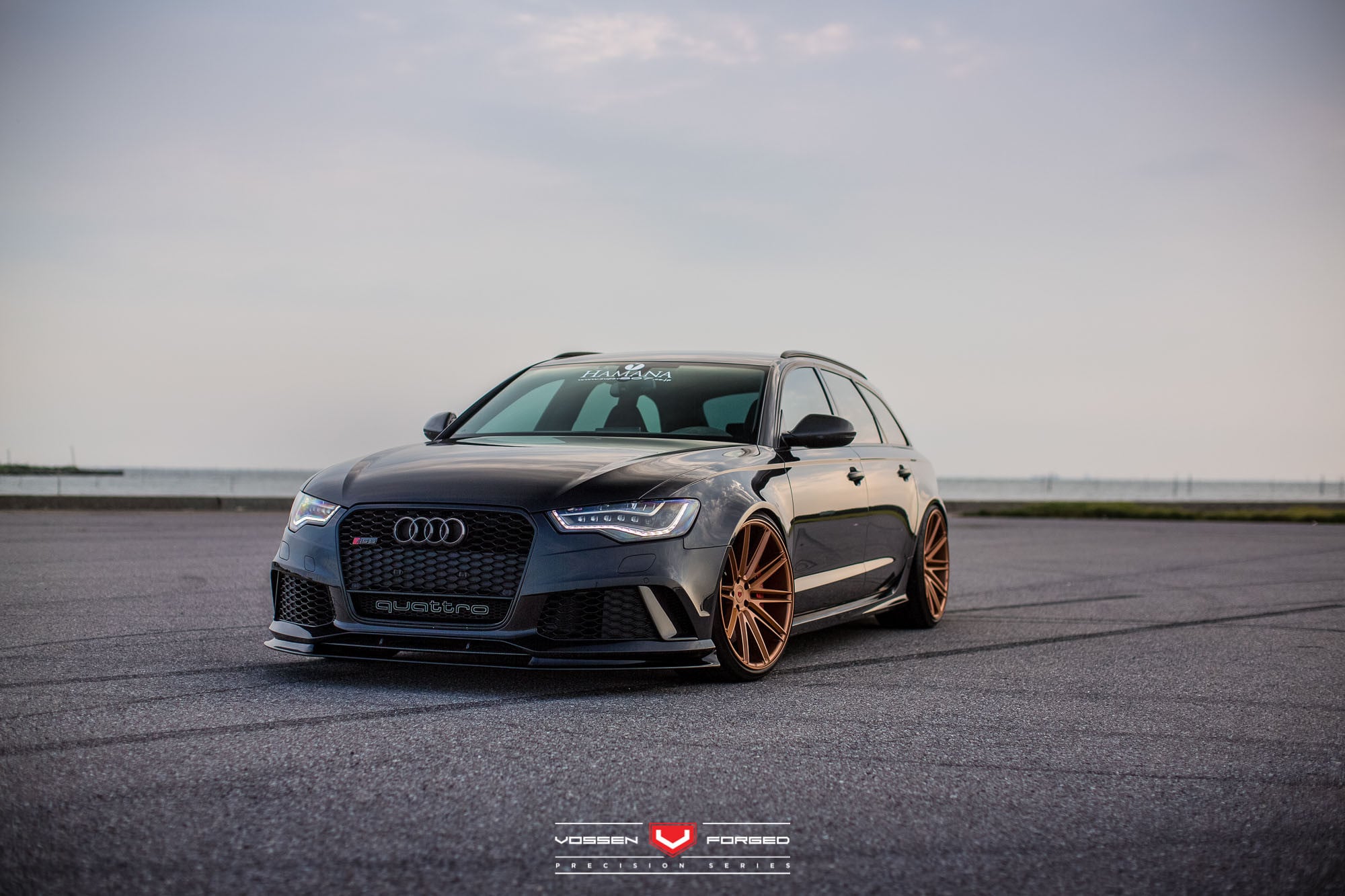 Audi S6 Quattro with Custom Front Lip - Photo by Vossen