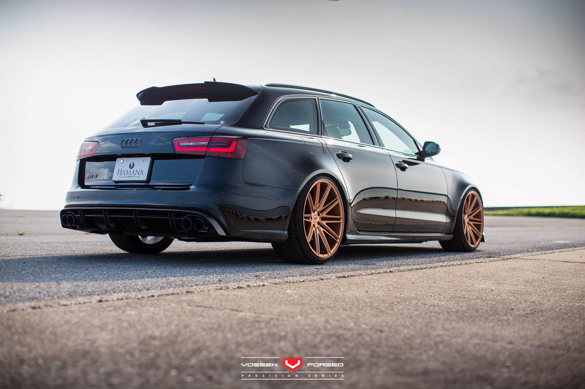 Audi S6 with Custom Rear Diffuser - Photo by Vossen