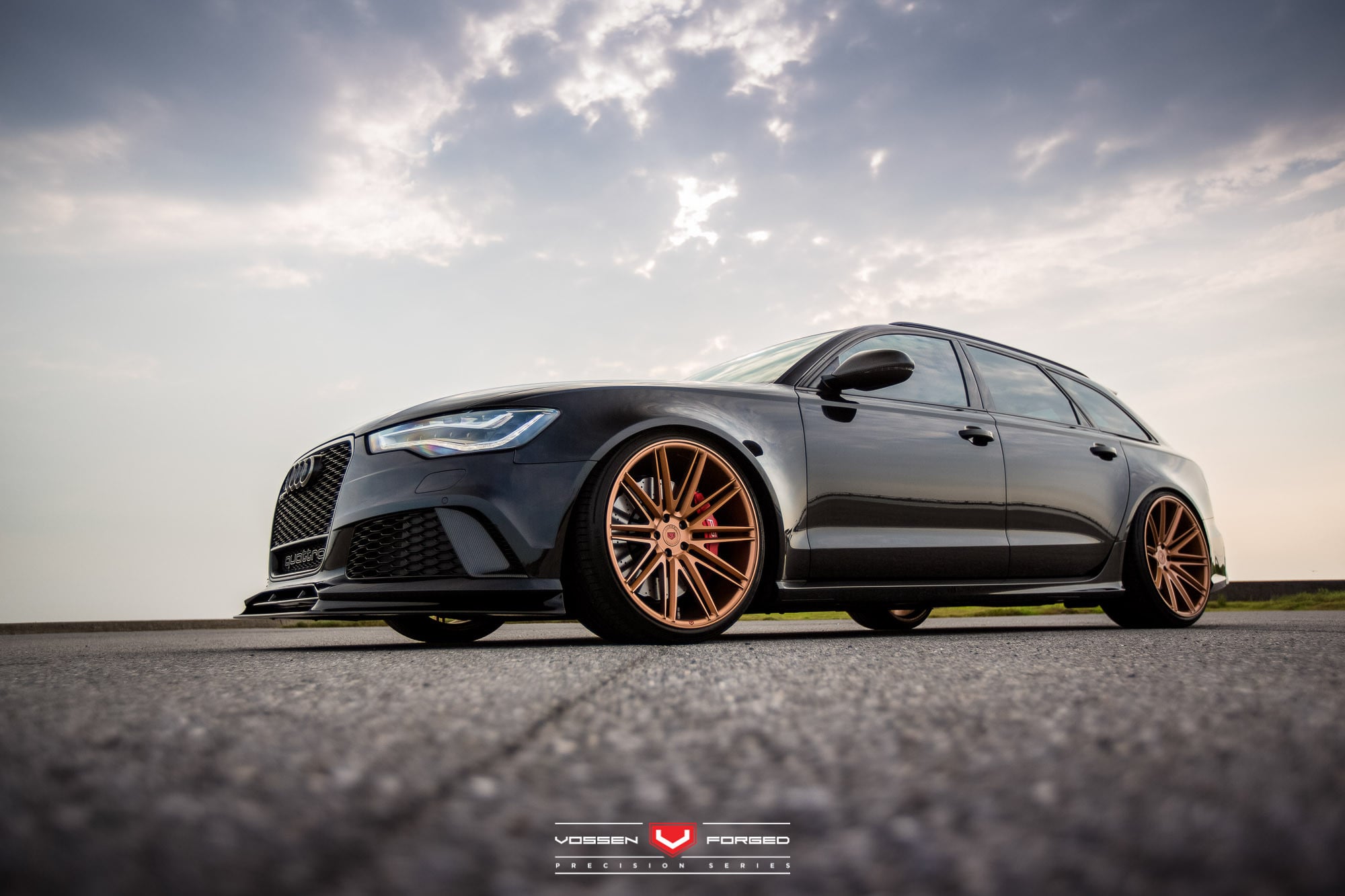 Forged Vossen VPS Rims with Red Brakes on Audi S6 - Photo by Vossen