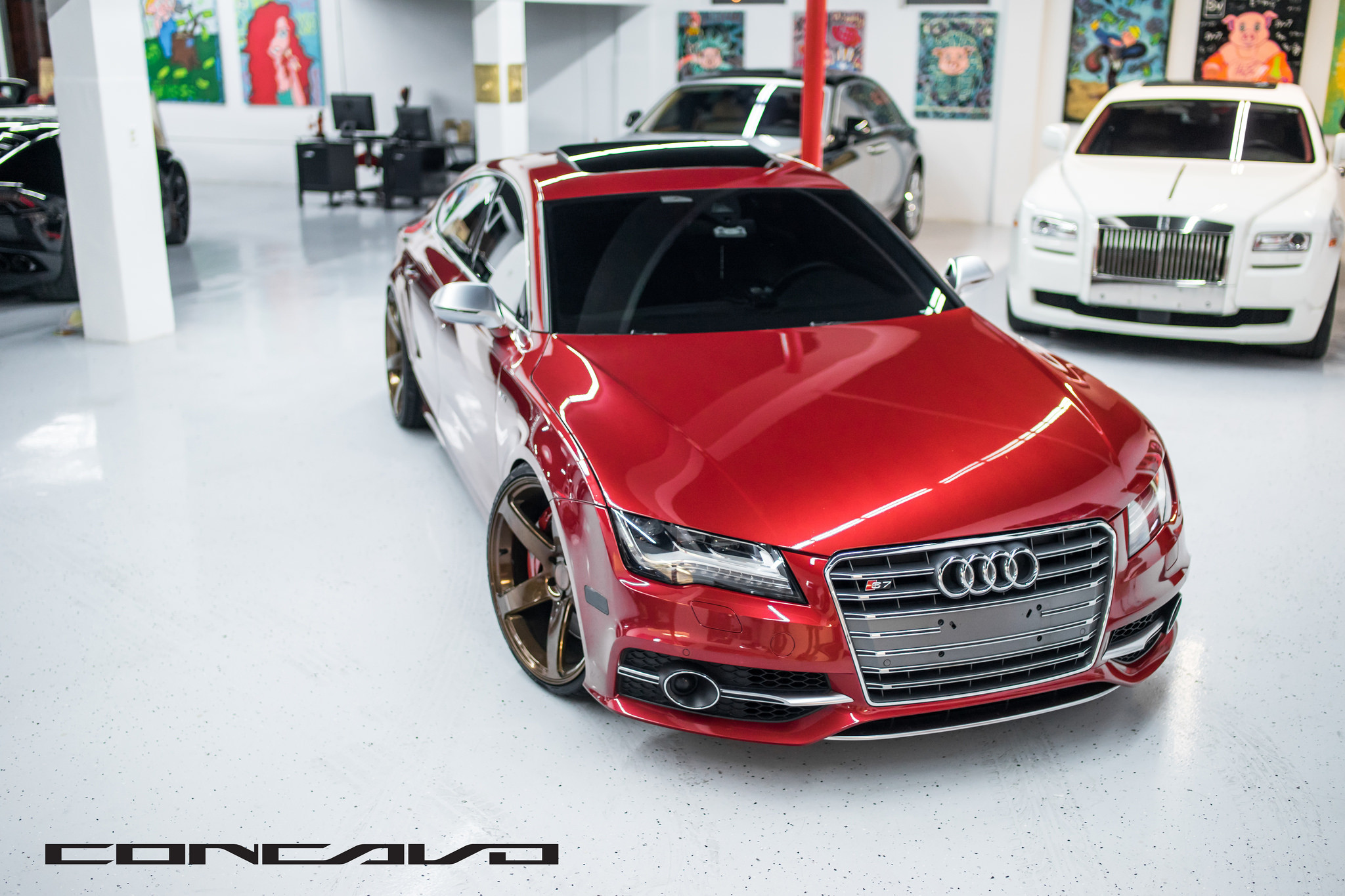 Red Audi S7 Fastback - Photo by Concavo