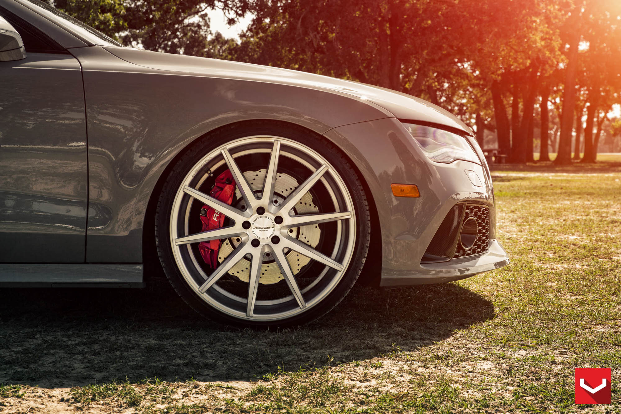 Audi S7 with Flow Formed Chrome Vossen Rims - Photo by Vossen