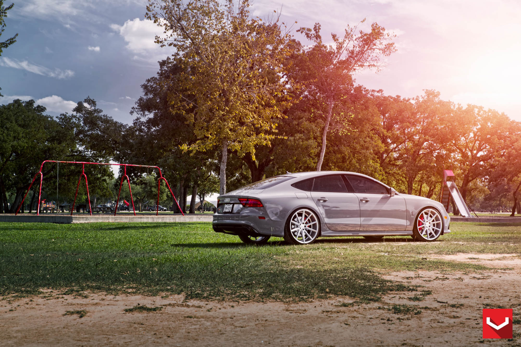 Audi S7 with Aftermarket Rear Diffuser - Photo by Vossen