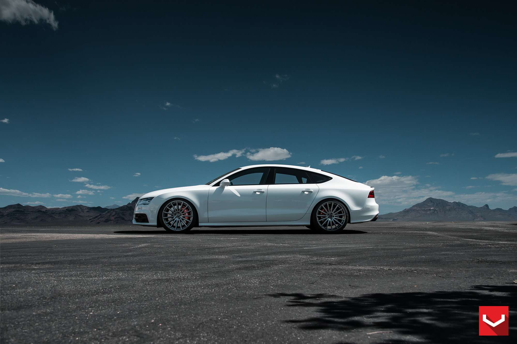 Audi S7 with Custom Chrome Vossen Wheels - Photo by Vossen