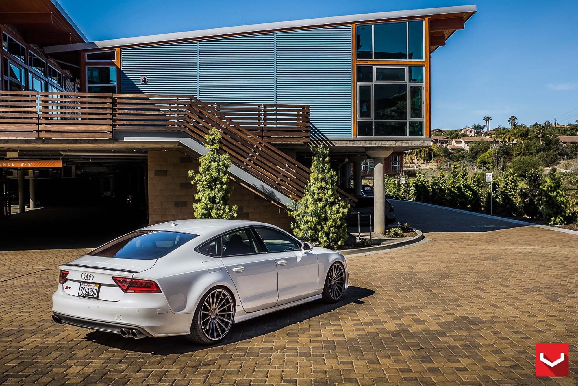 VFS Vossen Rims on Gray Pearl Audi S7 - Photo by Vossen