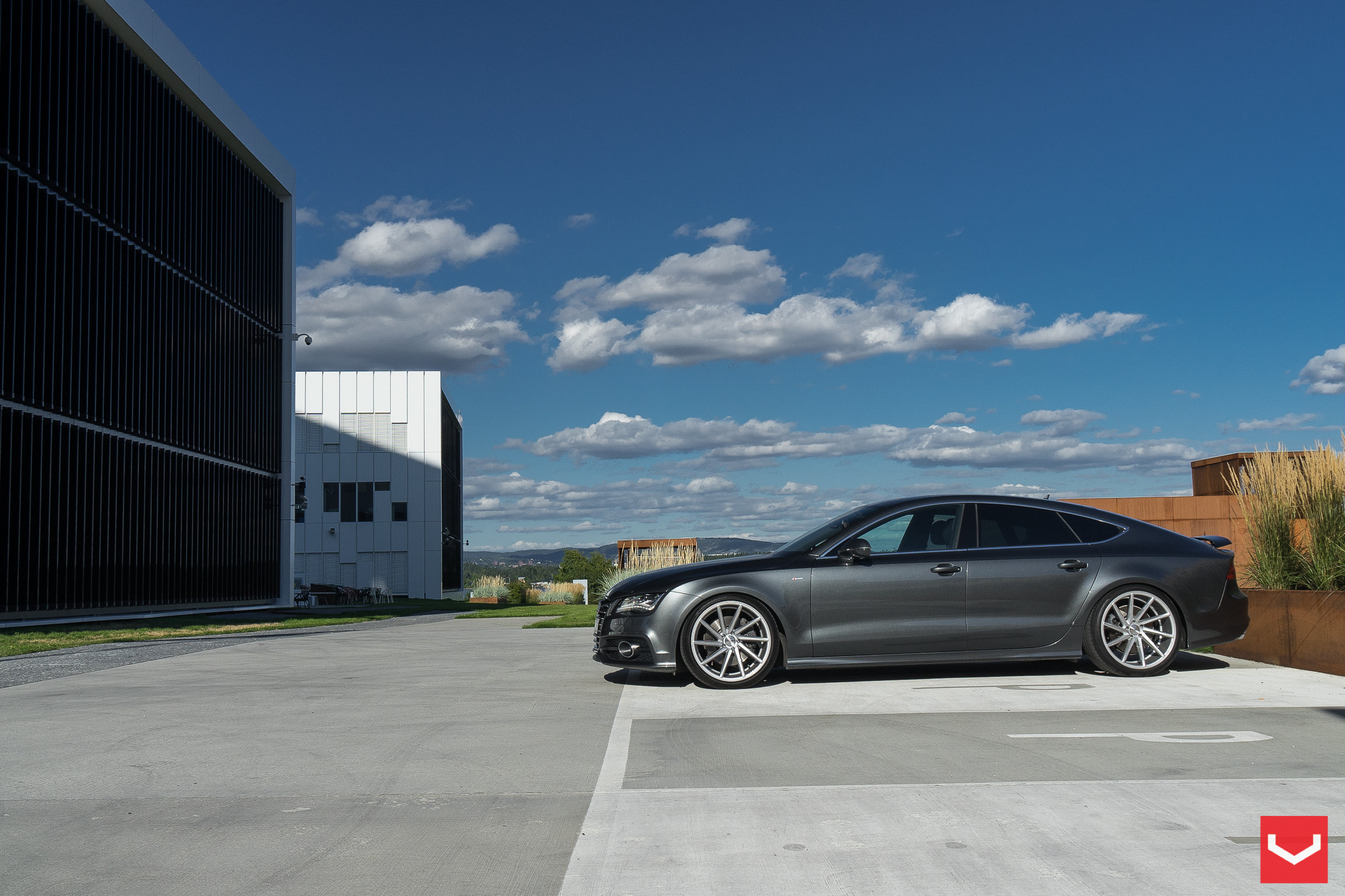 Chrome Vossen Wheels on Audi S7 - Photo by Vossen