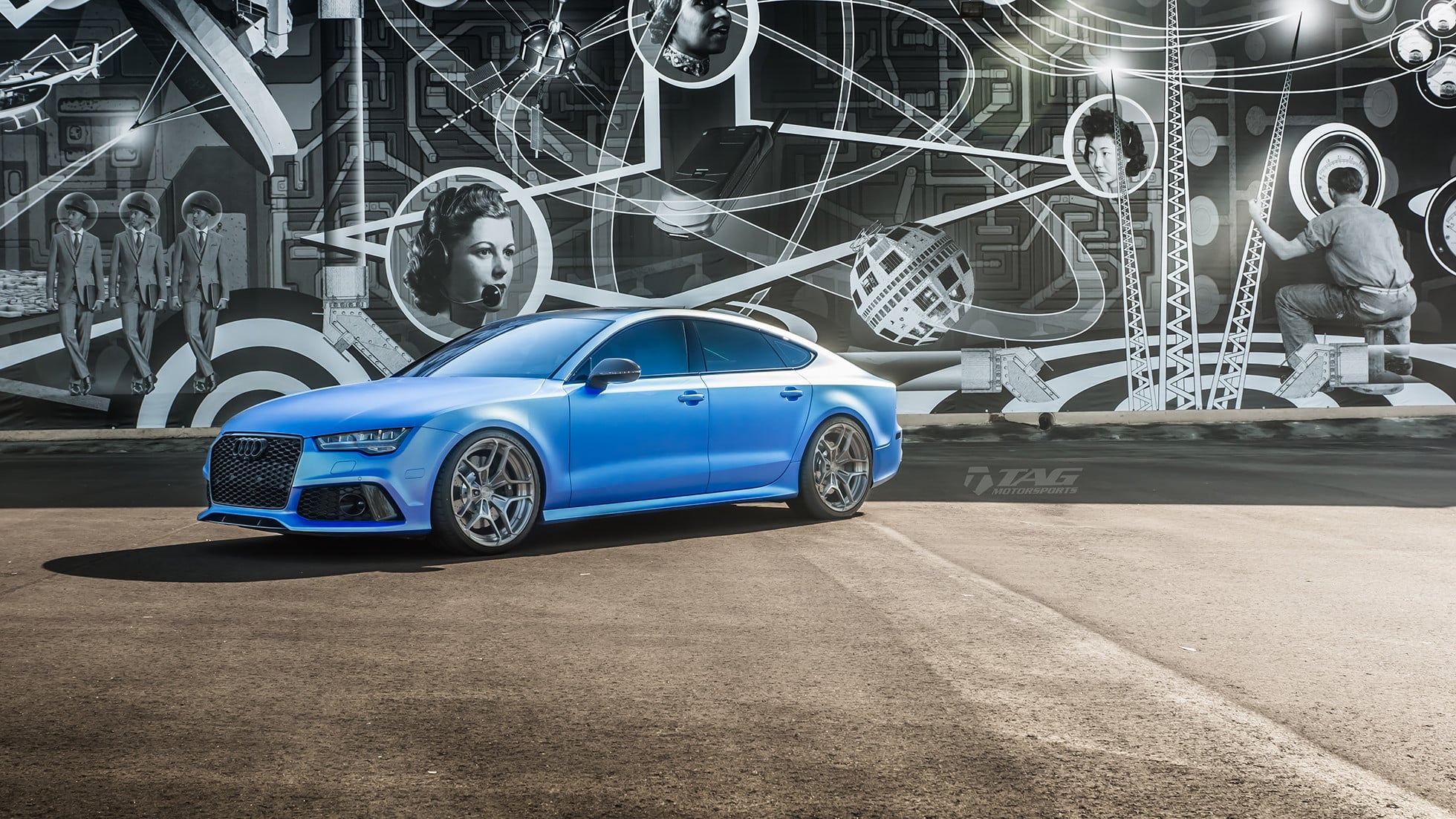 Custom HUR Rotiform Wheels on Chameleon Audi S7 - Photo by Rotiform