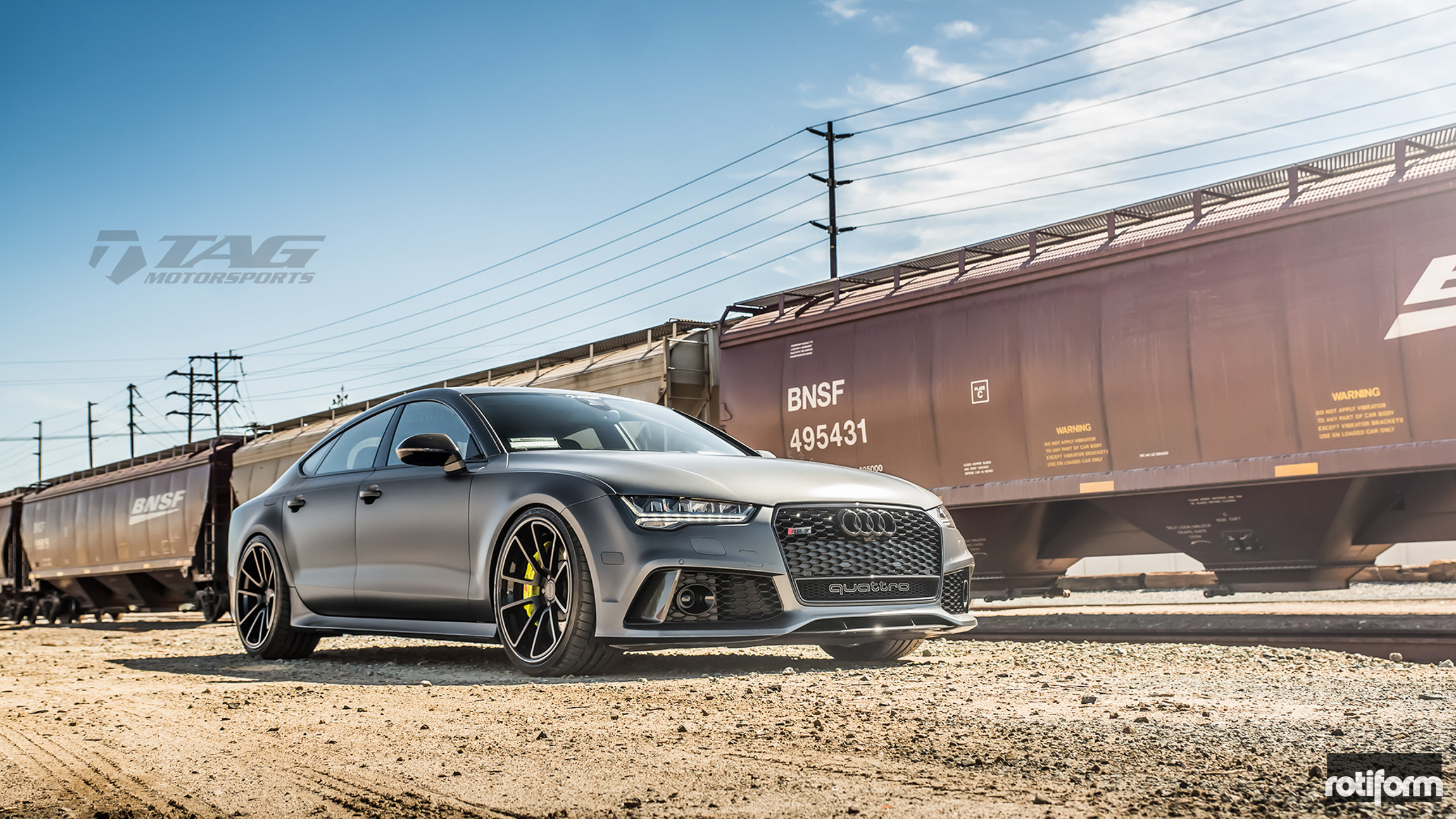 Custom Matte Gray Audi RS7 Quattro - Photo by Rotiform