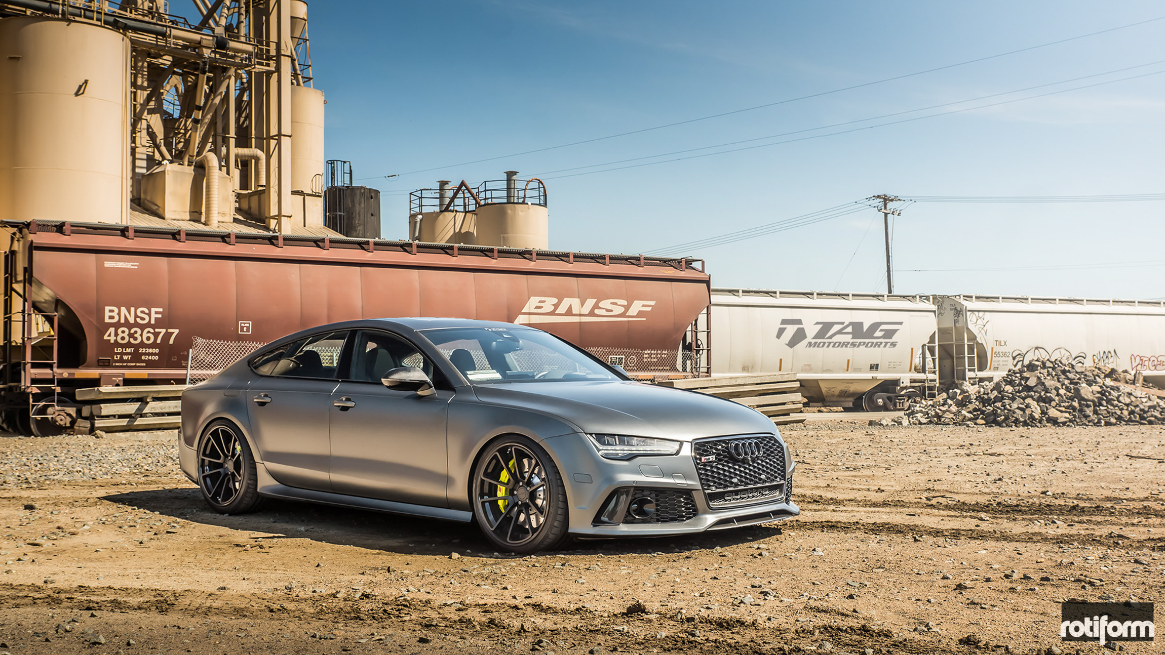 Rotiform Rims with Yellow Brakes on Custom Audi RS7 - Photo by Rotiform