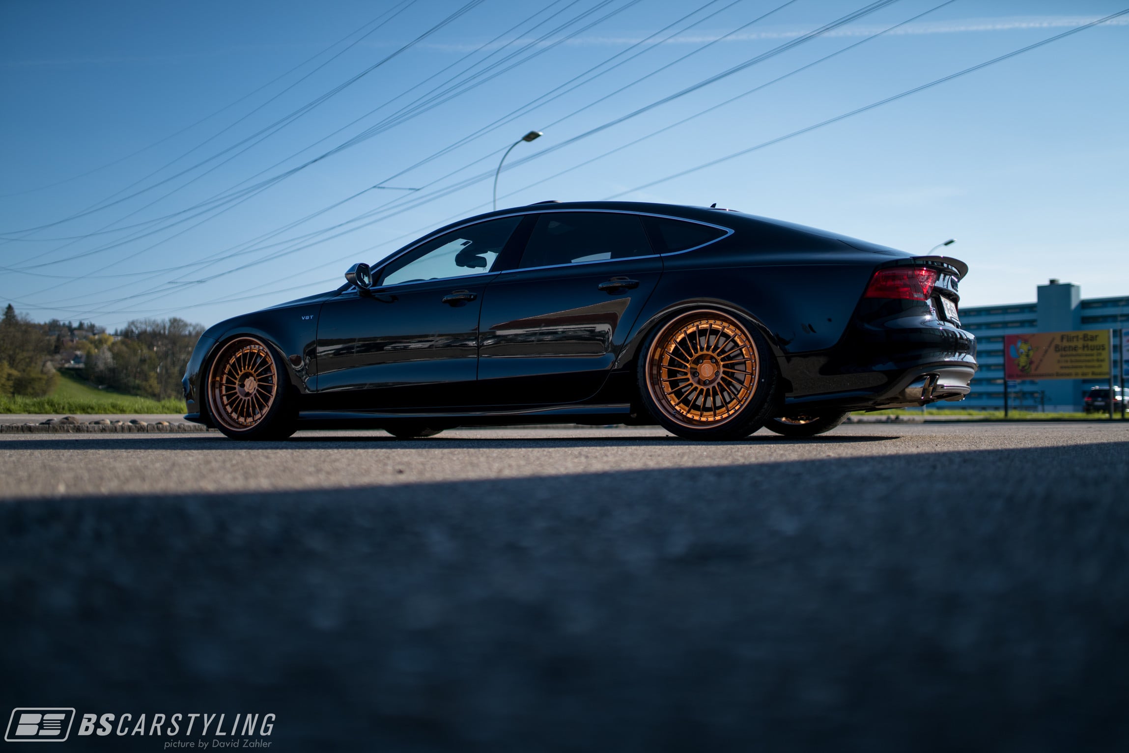 Black Audi S7 with Rotiform IND-T Wheels - Photo by Rotiform
