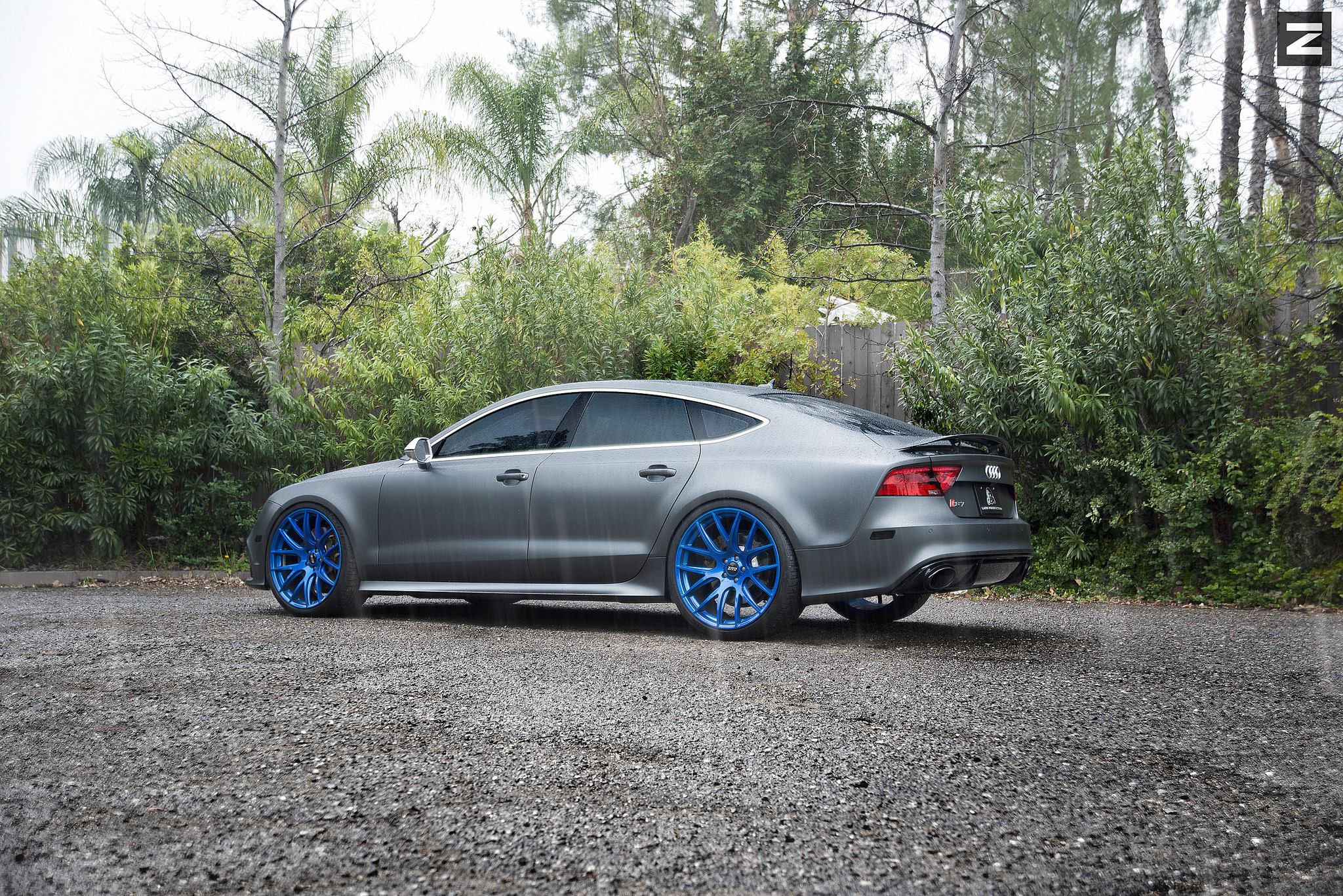 Gray Audi S7 with Aftermarket Rear Diffuser - Photo by Zito Wheels