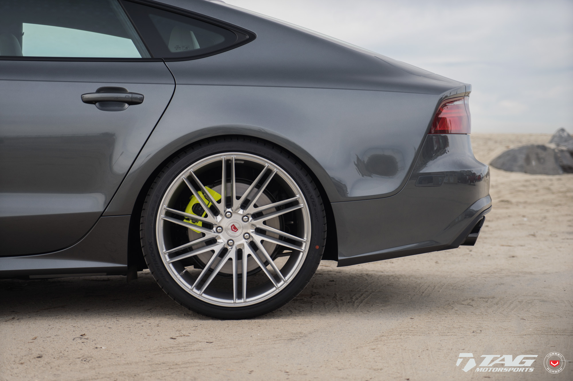 Black Audi S7 on 21 Inch VPS Series Vossen Wheels - Photo by Vossen