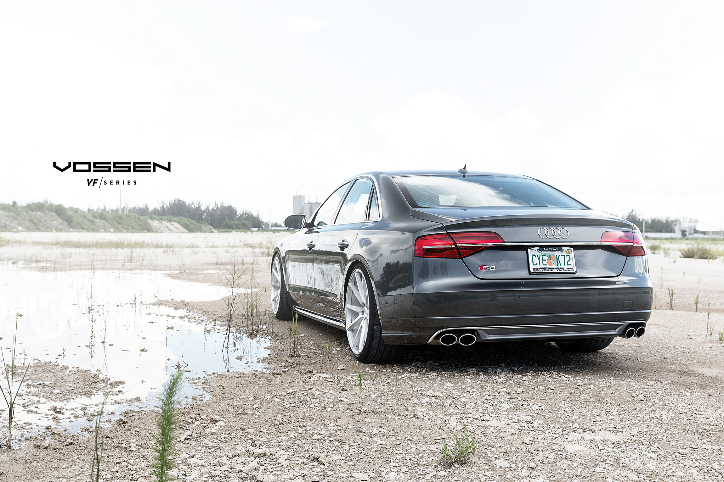 Custom Rear Bumper Cover on Audi S8 - Photo by Vossen