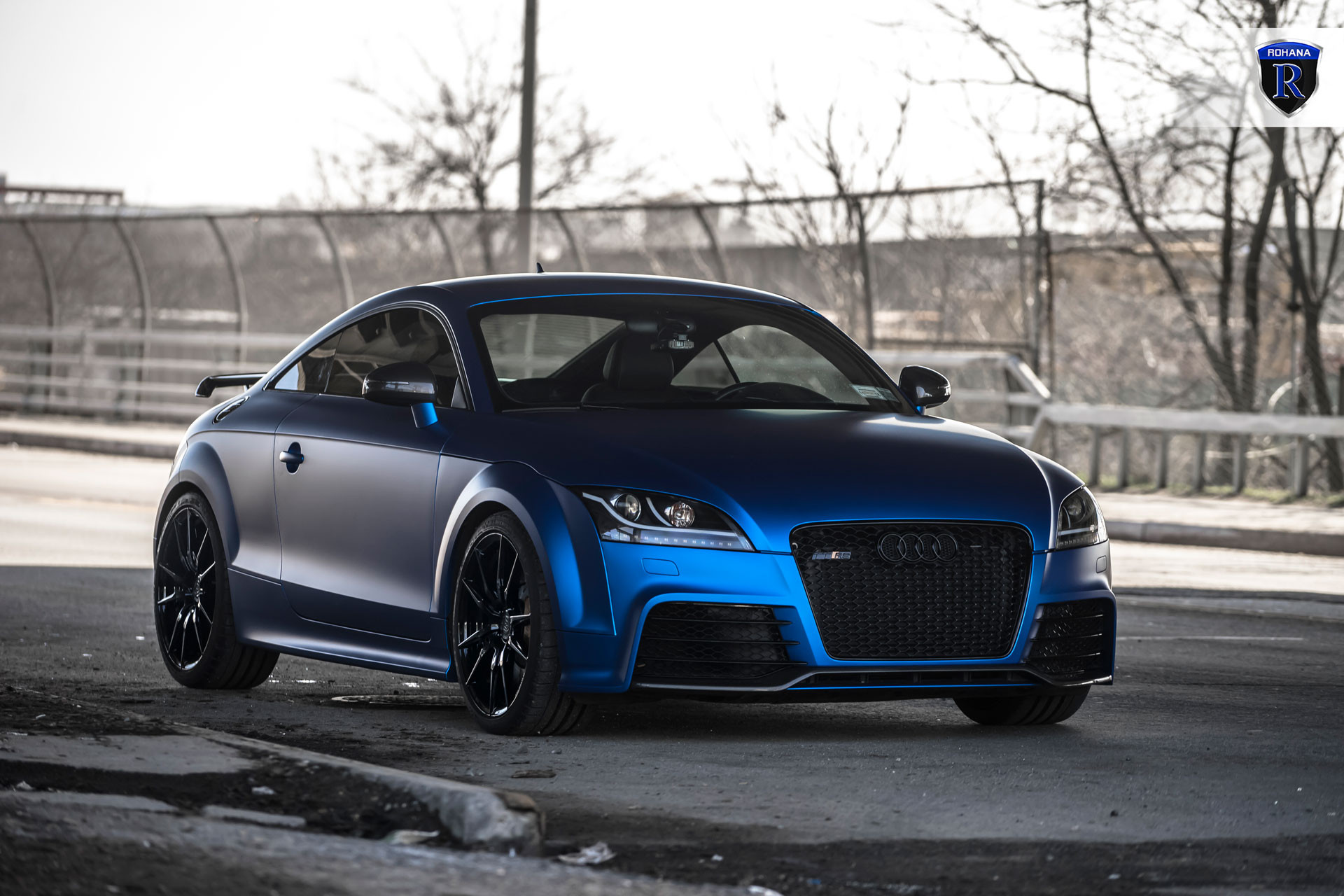 Blue Chrome Audi TT-RS - Photo by Rohana Wheels