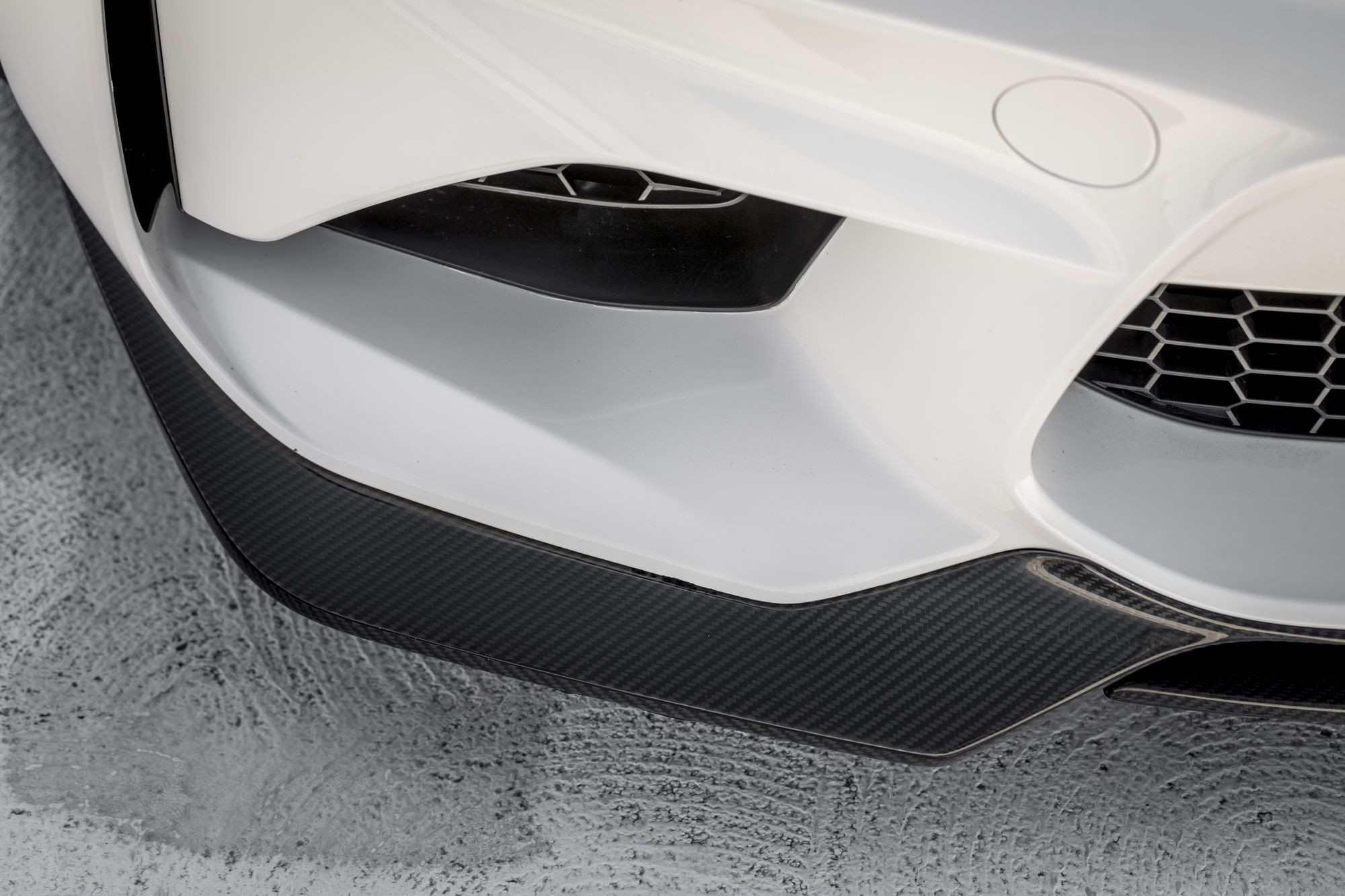Carbon Fiber Canards on White BMW 2-Series - Photo by Vorstiner