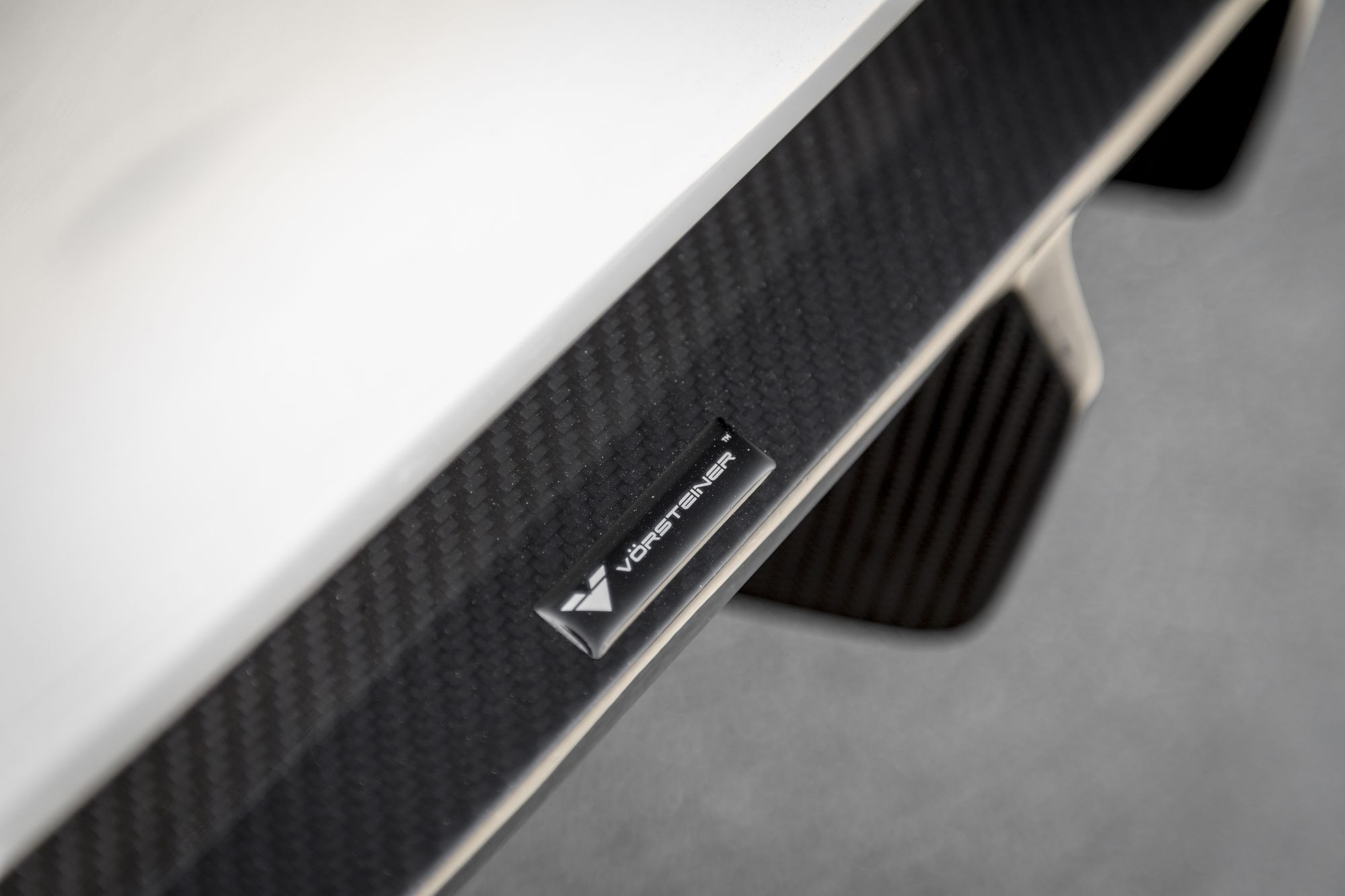 White BMW 2-Series with Custom Rear Diffuser - Photo by Vorstiner