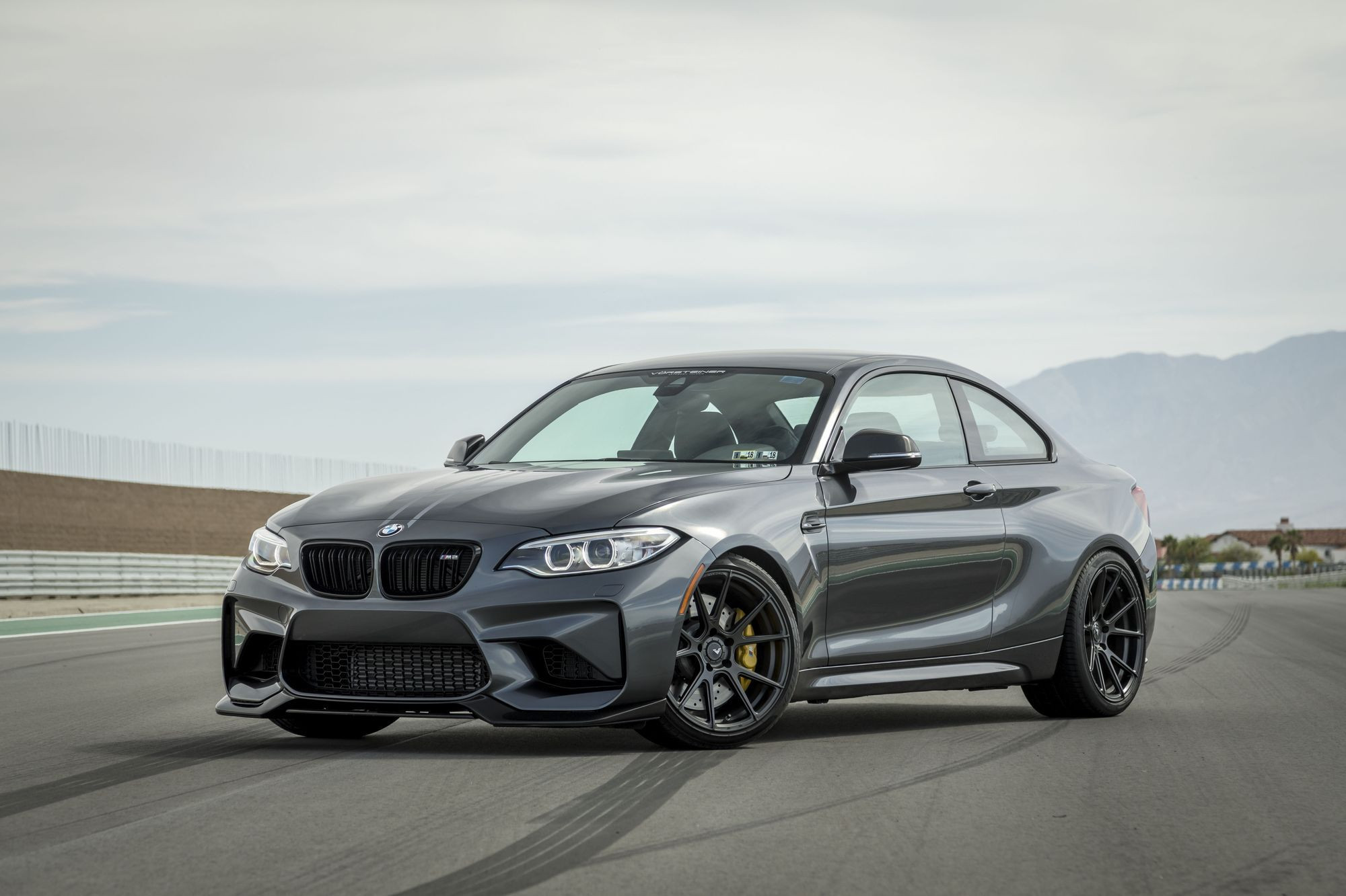 Gray BMW 2-Series with Aftermarket Front Lip - Photo by Vorstiner
