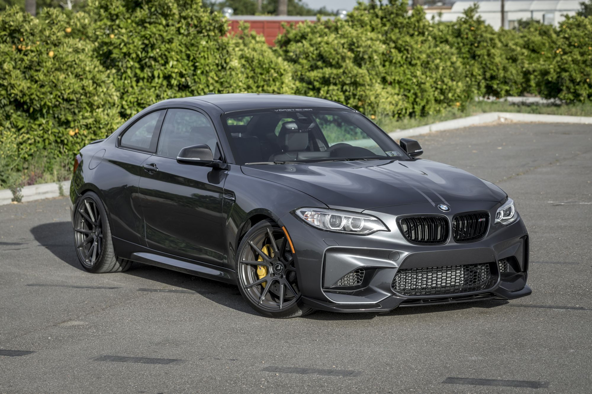 Black BMW 2-Series with Custom Vorsteiner Wheels - Photo by Vorstiner