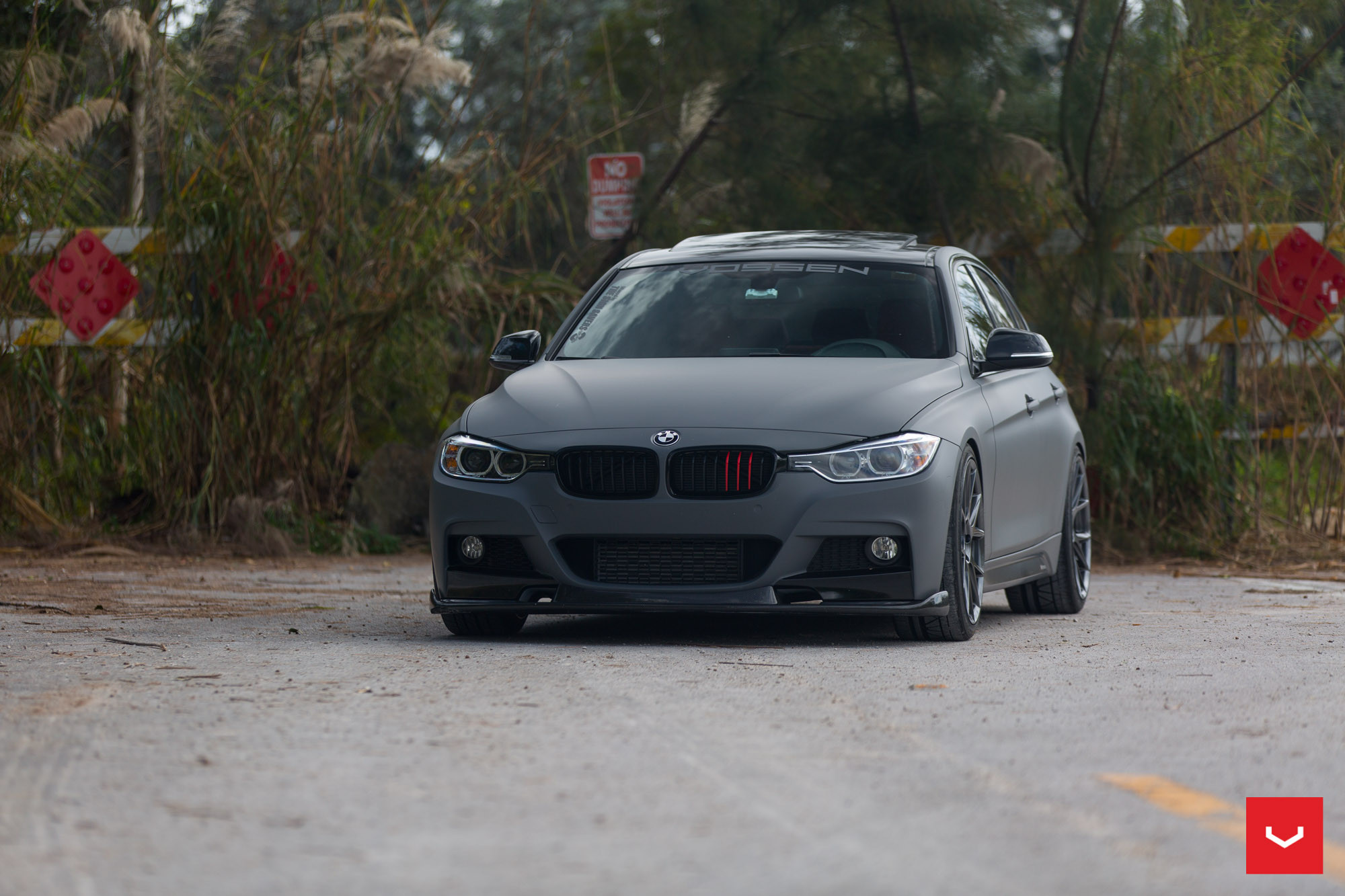 Matte Gray BMW M3 on Vossen VFS 6 Gloss Graphite - Photo by Vossen