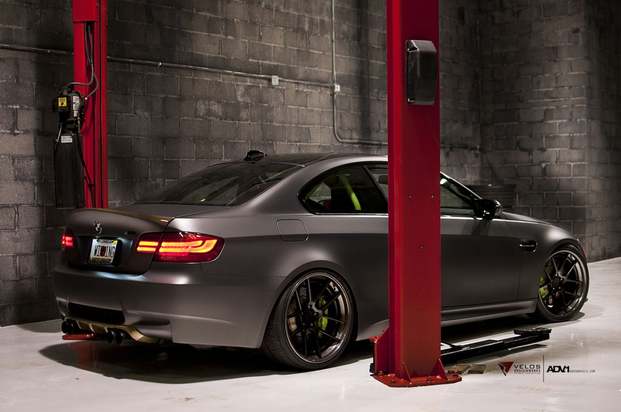 Aftermarket Red LED Taillights on Gray BMW M3 - Photo by ADV.1