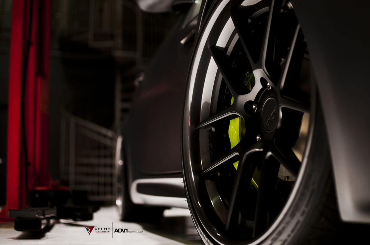 ADV1 Rims with Lime Green Brakes on Custom BMW M3 - Photo by ADV.1