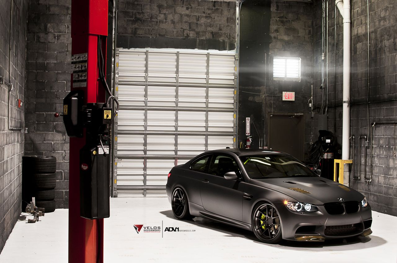 Front Bumper Lips on Gray BMW M3 - Photo by ADV.1