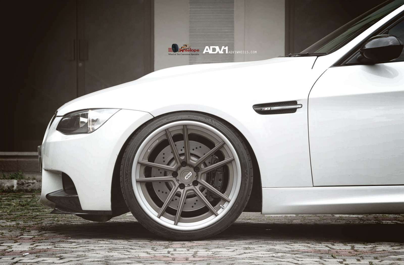 White BMW M3 with Gunmetal ADV1 Wheels - Photo by ADV.1