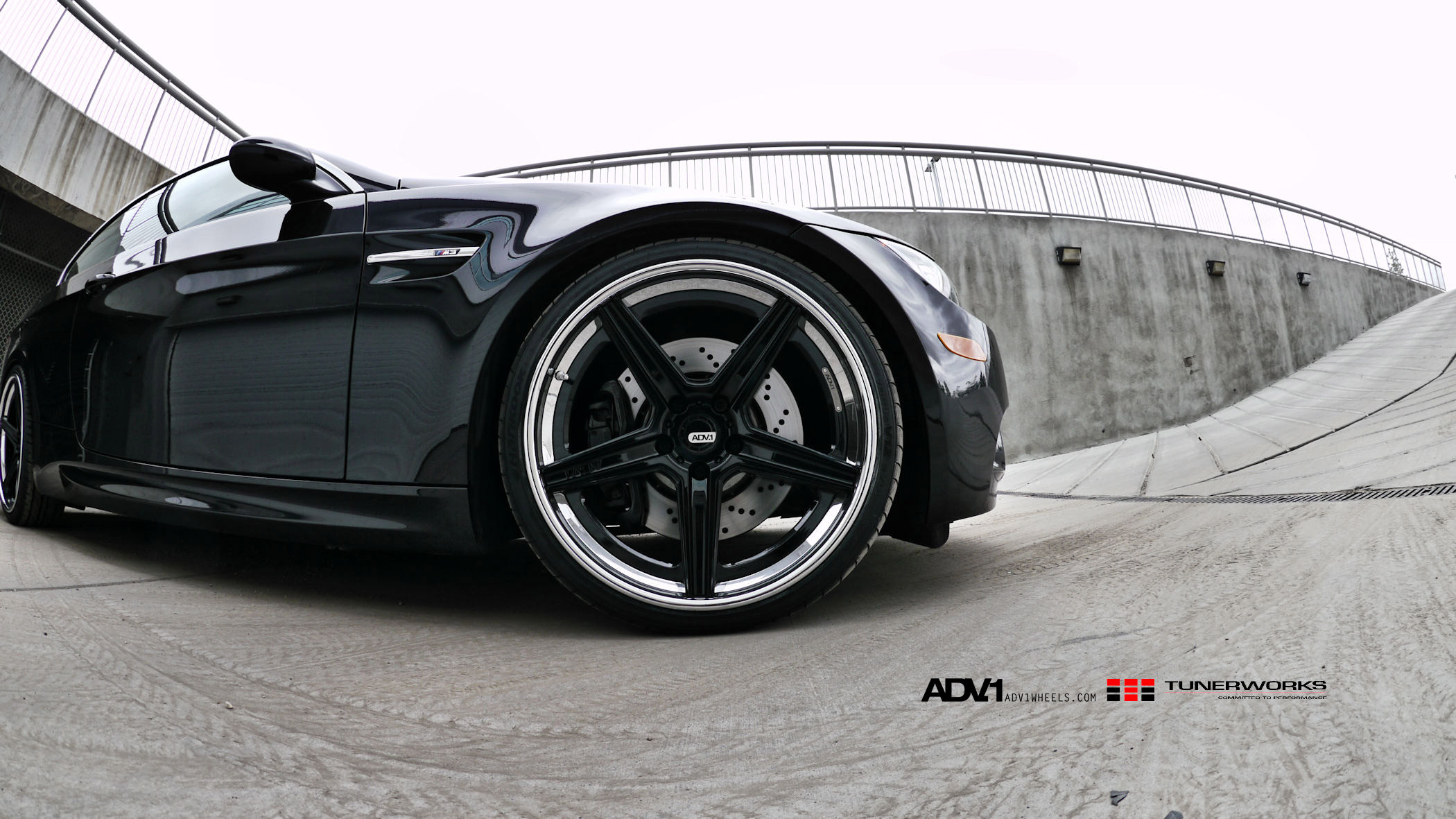 Gloss Black ADV1 Wheels on Custom BMW M3 - Photo by ADV.1