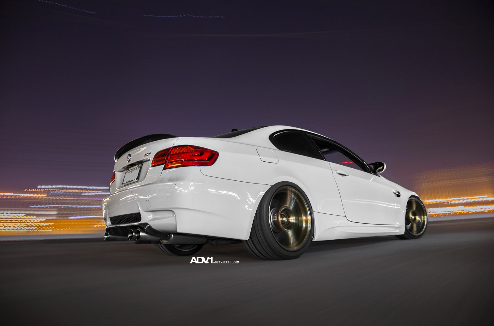 White BMW M3 with Bronze ADV1 Wheels - Photo by ADV.1