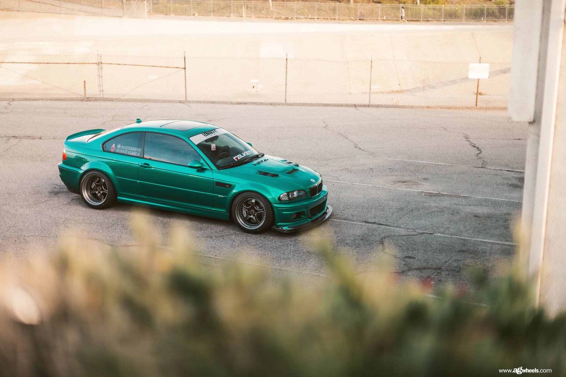 Green BMW 3-Series Front Bumper Lip Spoiler - Photo by Avant Garde Wheels