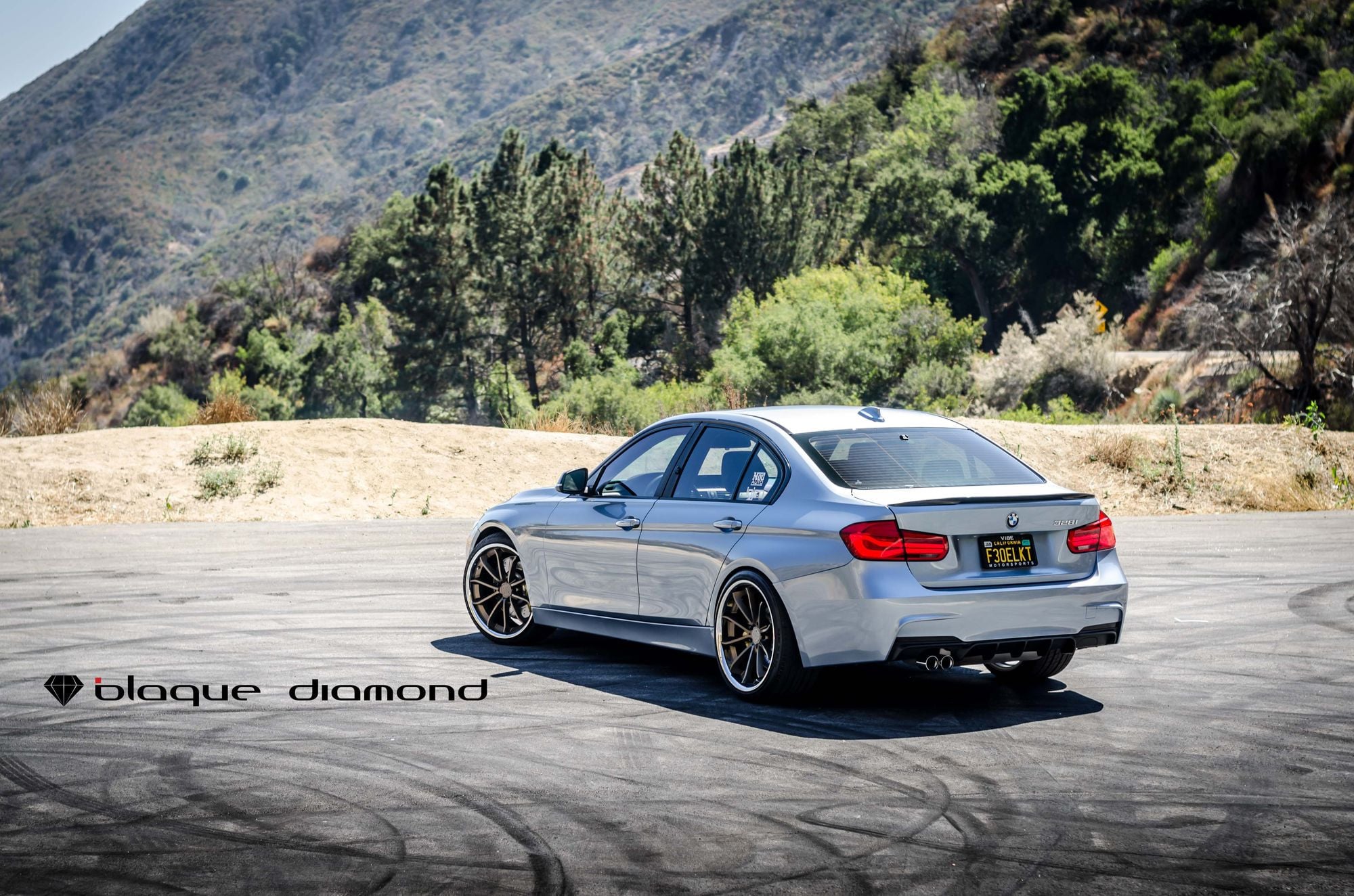 Gray BMW 3-Series with Aftermarket Rear Diffuser - Photo by Blaque Diamond