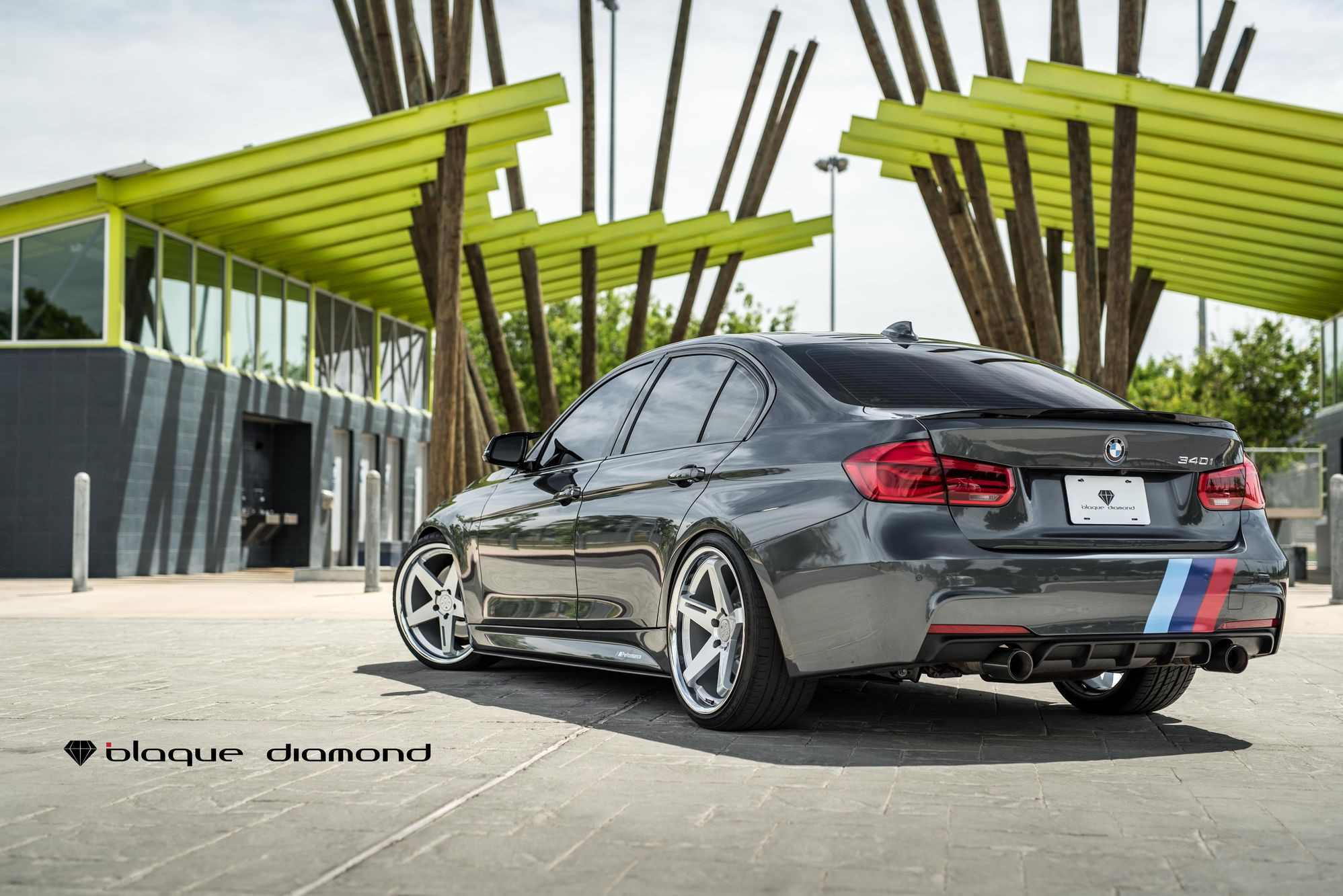 Red LED Taillights on Gray BMW 3-Series - Photo by Blaque Diamond