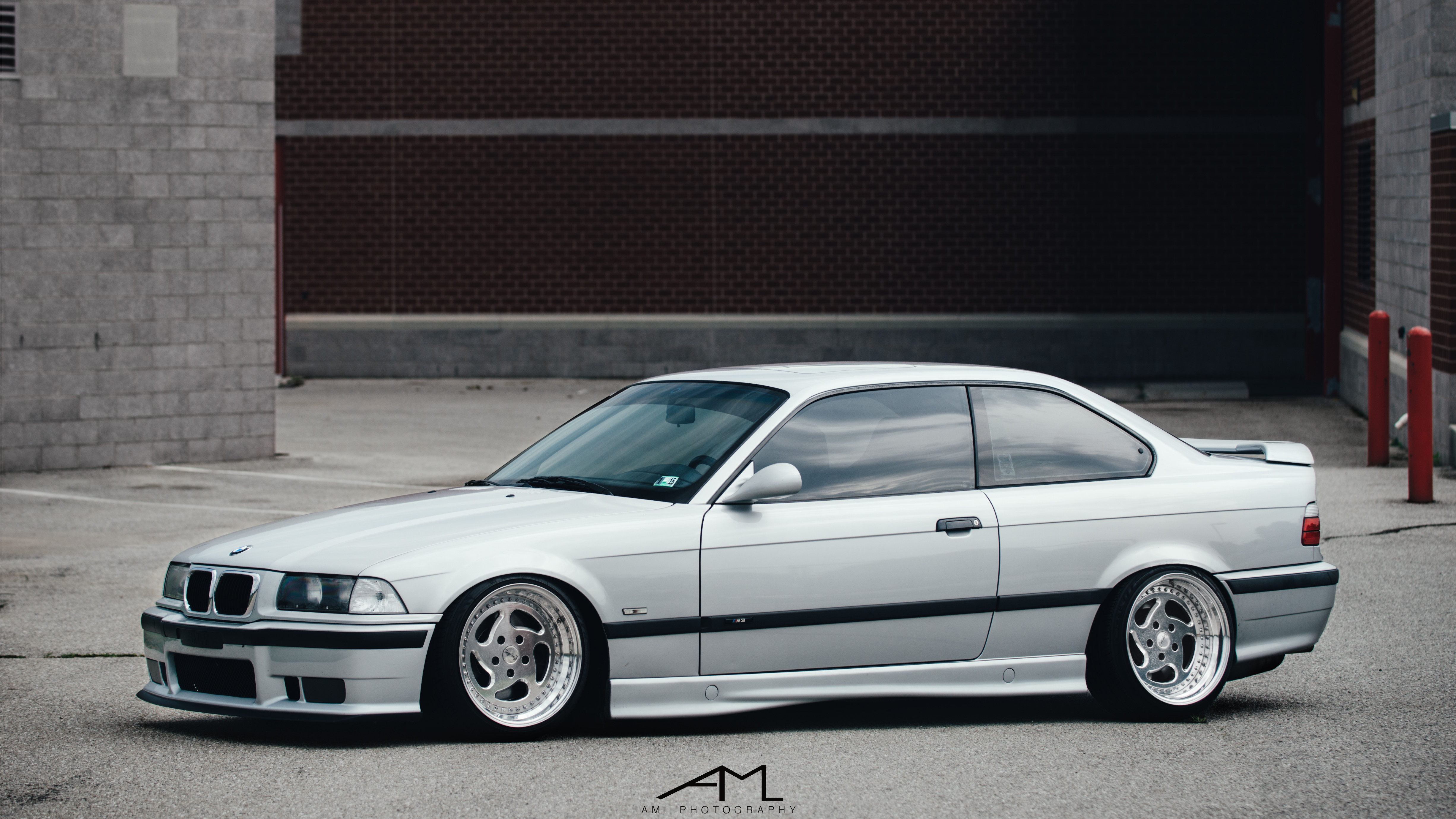 Dark Smoke Headlights on Custom White BMW 3-Series - Photo by Arlen Liverman
