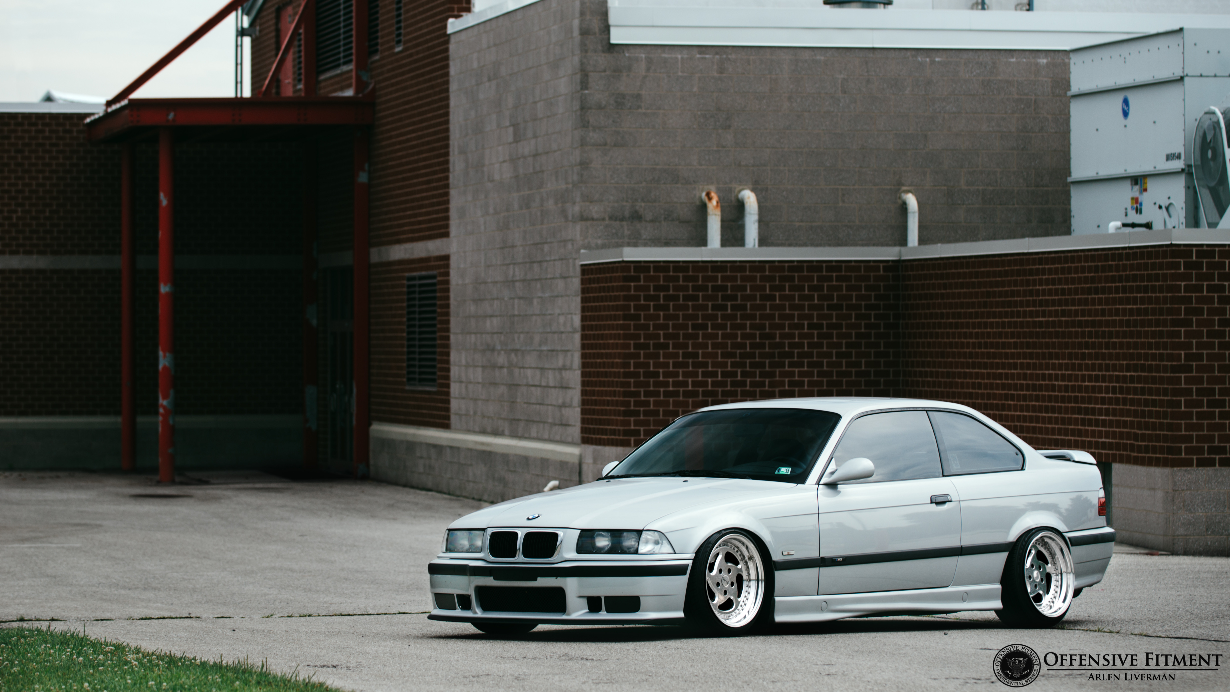 White Stanced BMW 3-Series with Custom Wheels - Photo by Arlen Liverman