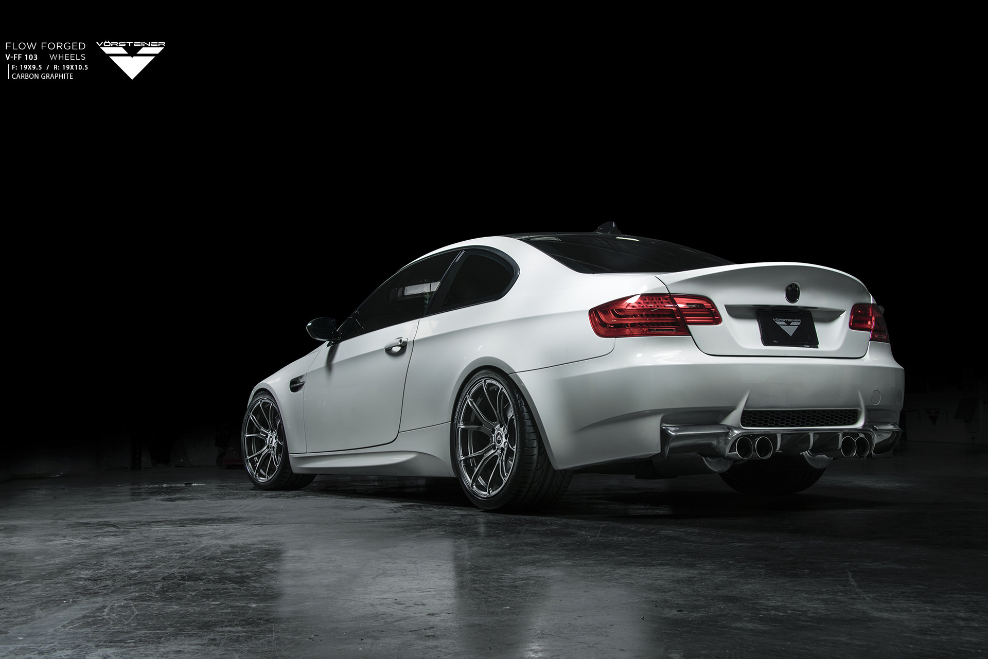 Custom LED Taillights on White BMW 3-Series - Photo by Vorstiner