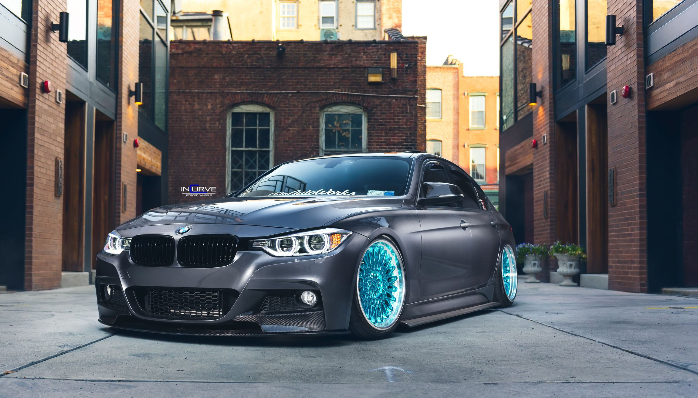 Custom Gray Lowered BMW 3-Series - Photo by Incurve Wheels