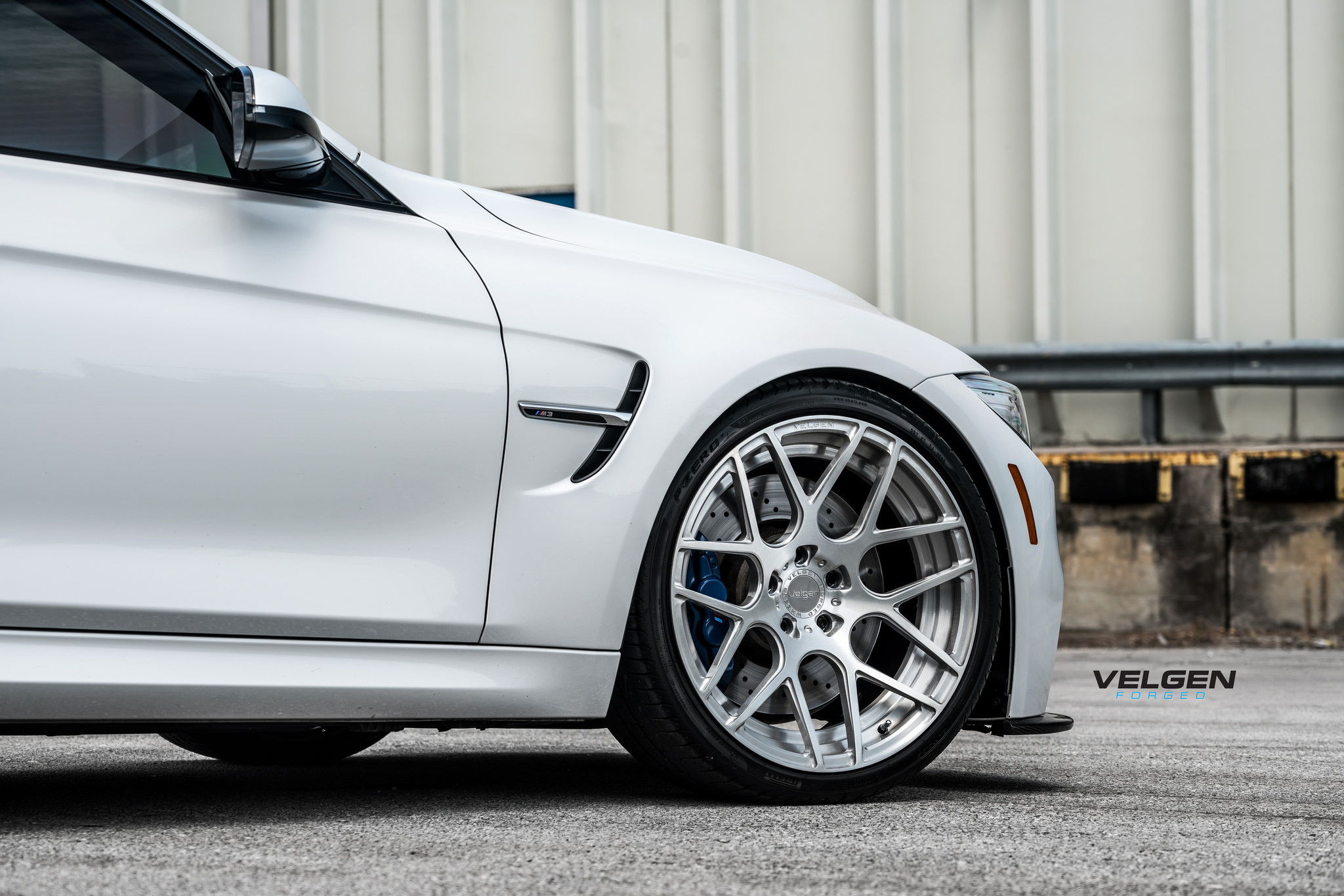 Forged Velgen Wheels on White BMW 3-Series - Photo by Velgen