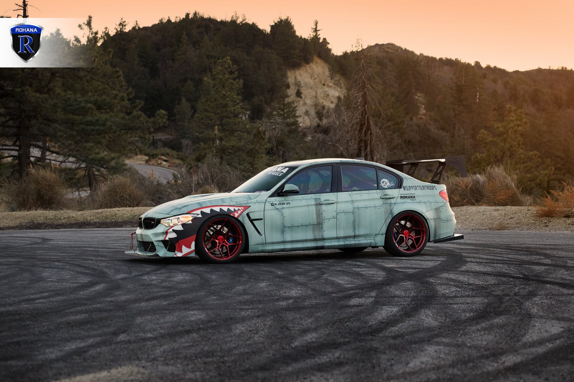 Custom Painted BMW 3-Series Side Skirts - Photo by Rohana Wheels