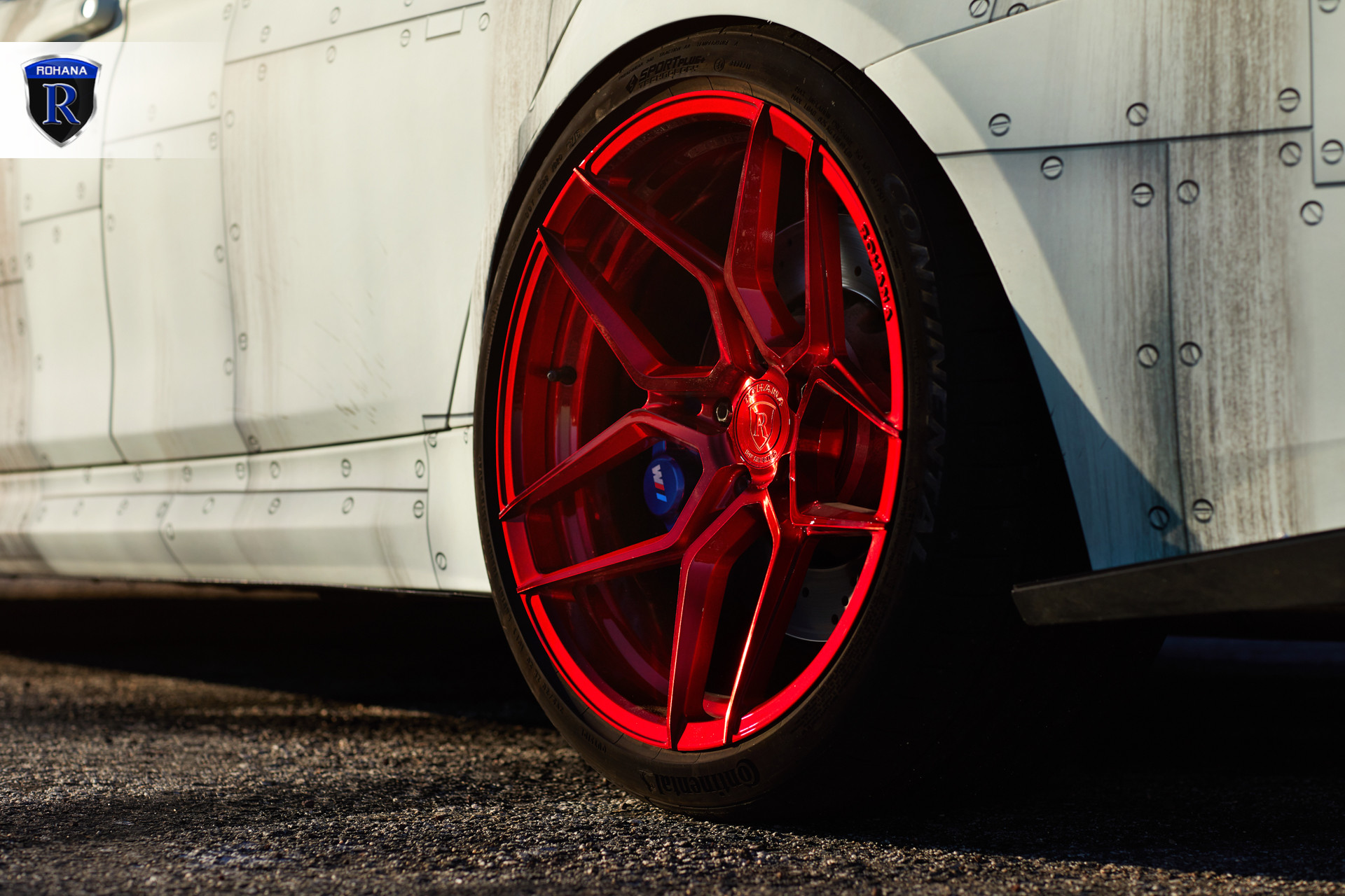 Continental Tires on Custom Painted BMW 3-Series - Photo by Rohana Wheels